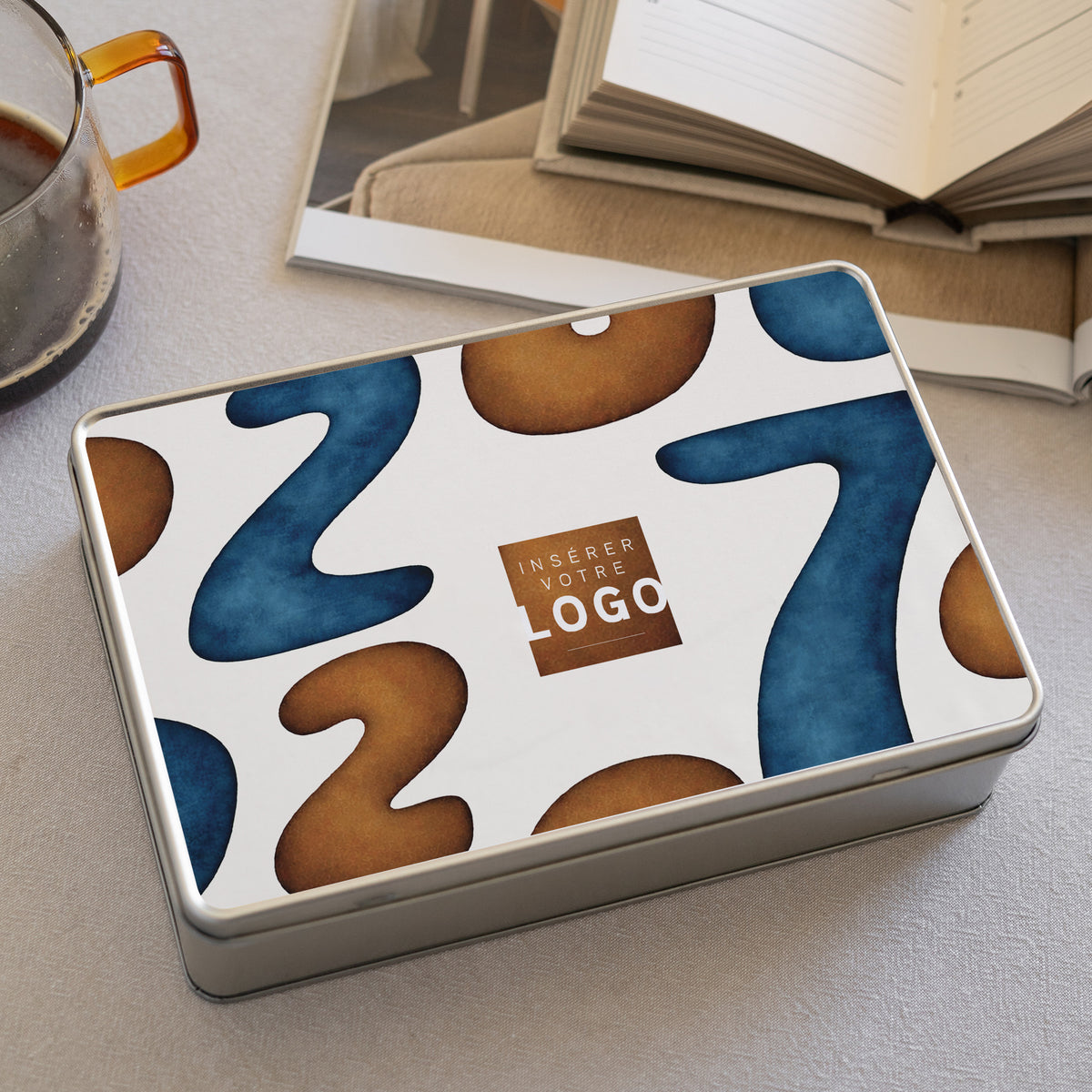 Terre & Azur | Cadeau entreprise • Boite métallique • Rectangle photo N° 2