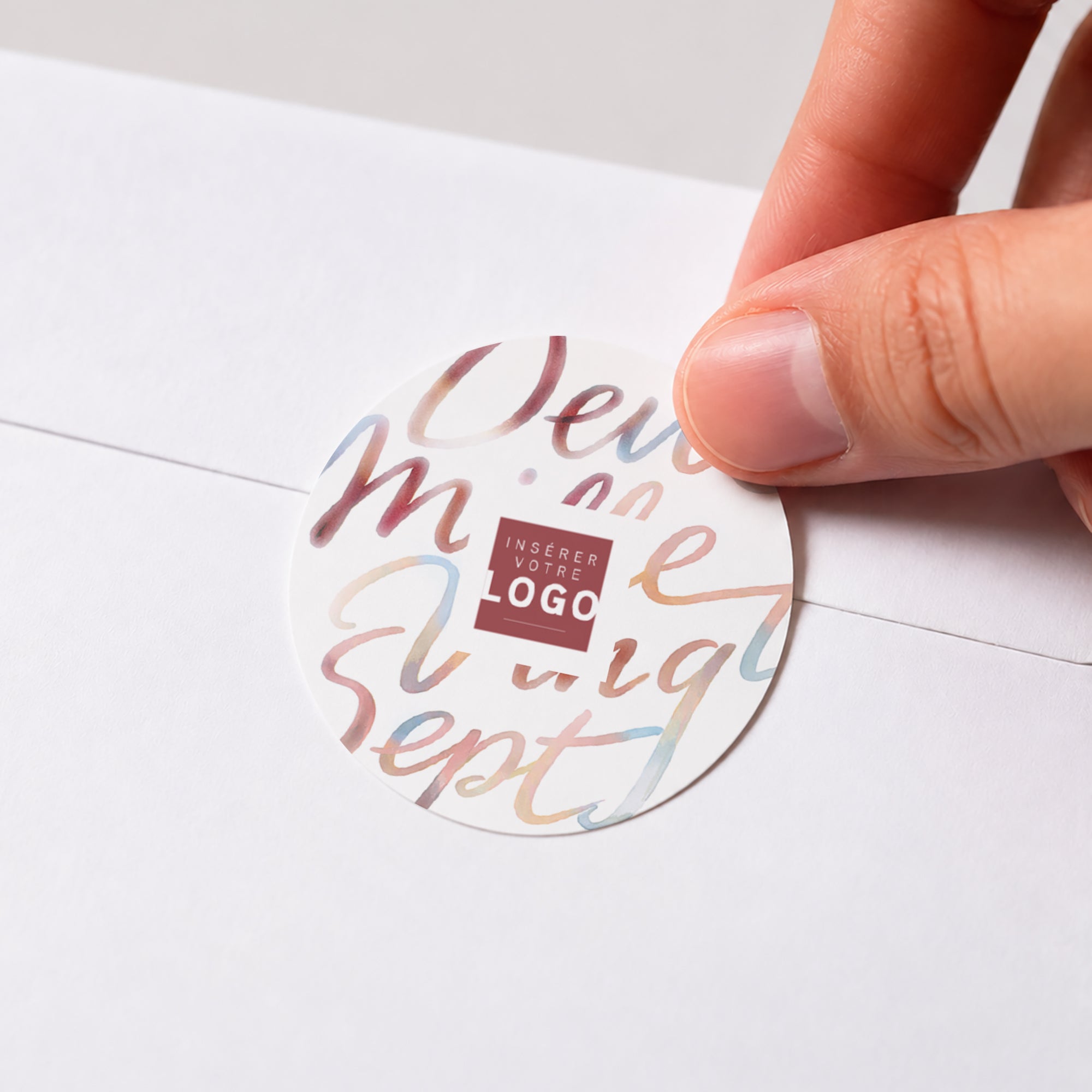 Douces nuances | Vœux professionnels • Sticker • Rond photo N° 1
