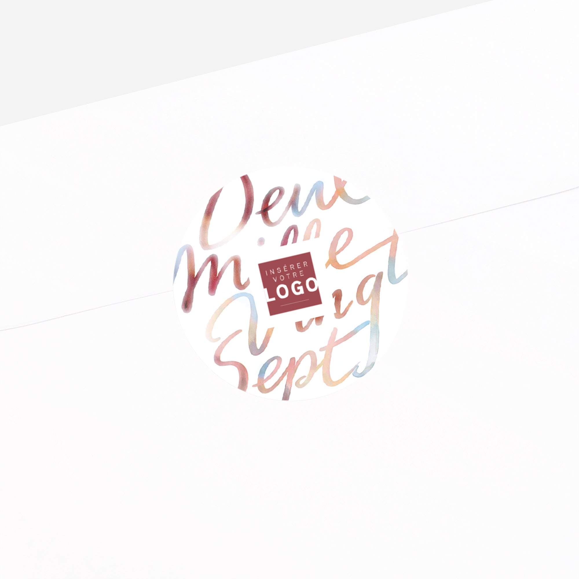 Douces nuances | Vœux professionnels • Sticker • Rond photo N° 2