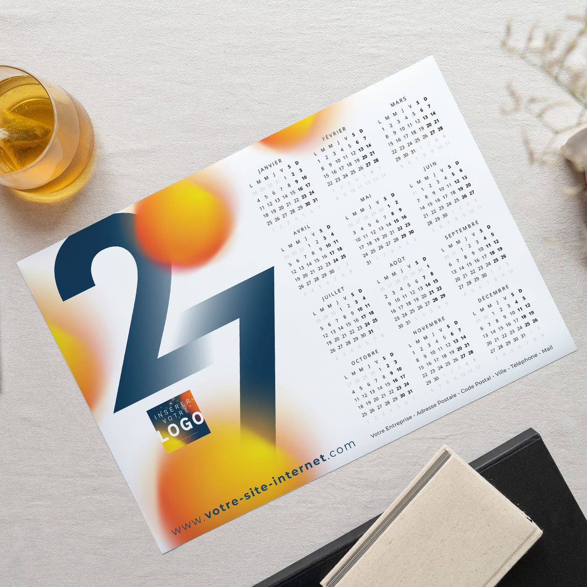 Chaleur d’Hiver | Vœux professionnels • Calendrier professionnel • Monopage paysage photo N° 1