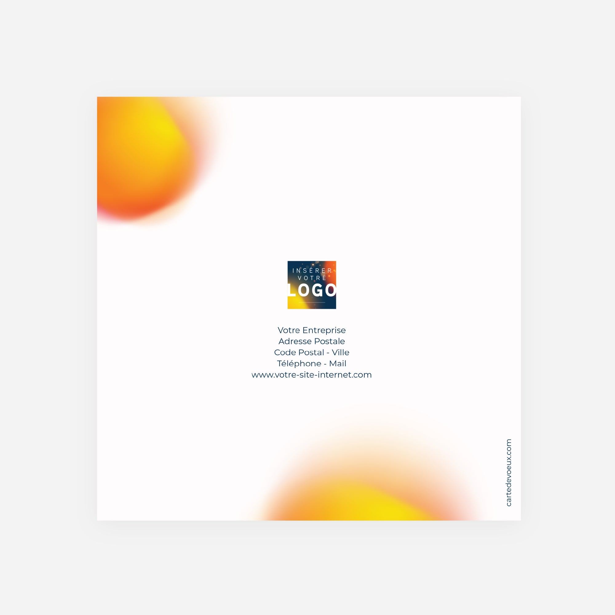 Chaleur d’Hiver | Vœux professionnels • Carte de voeux • Carré double photo N° 3