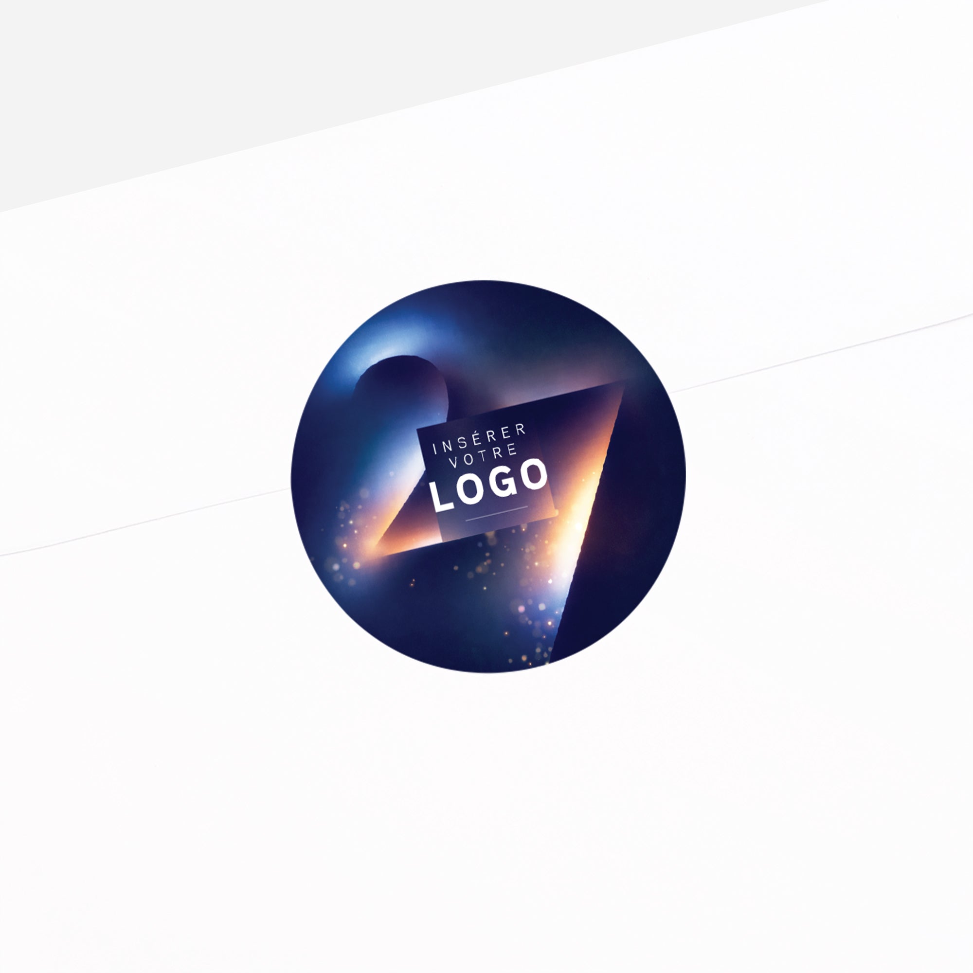 Aura Nocturne | Vœux professionnels • Sticker • Rond photo N° 2