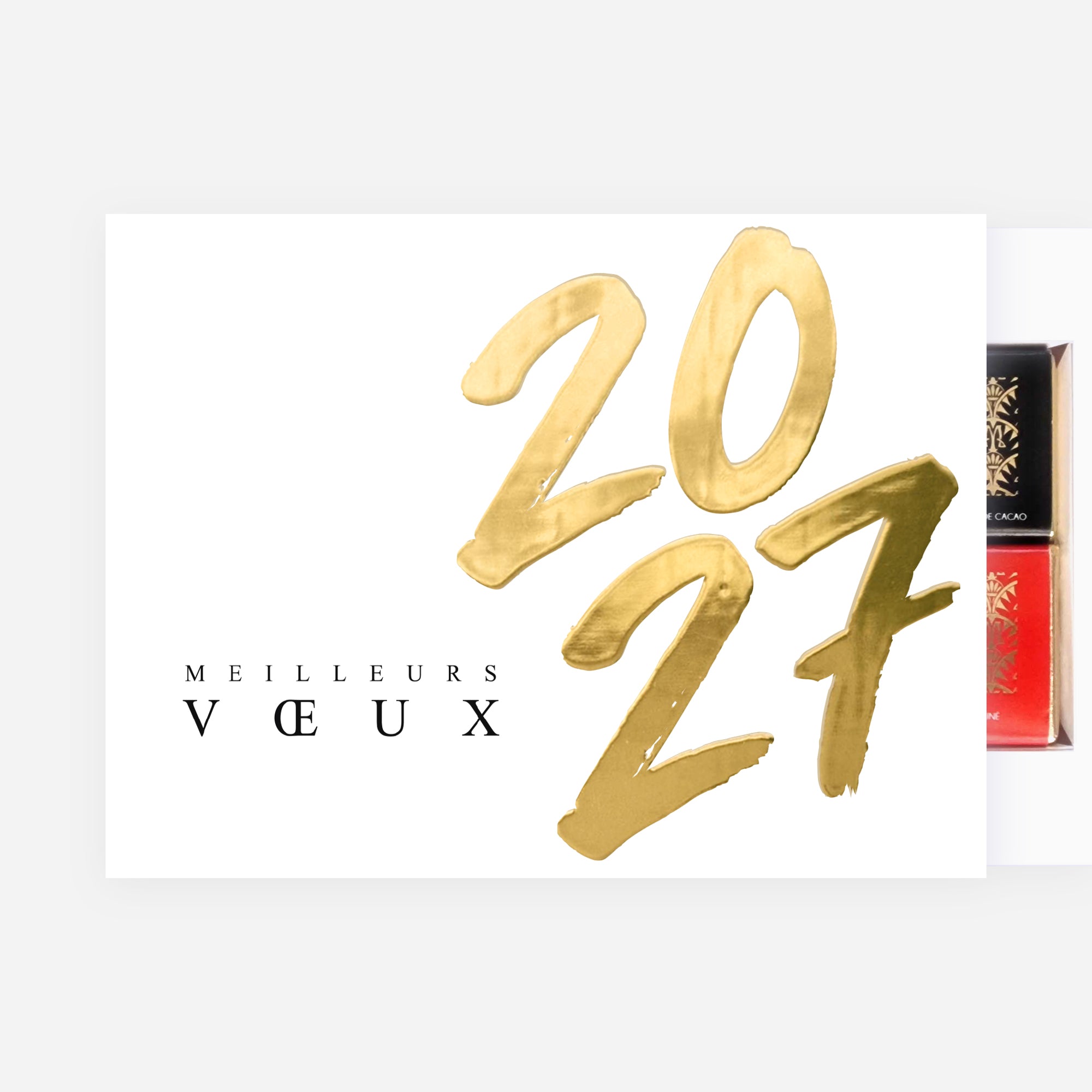 Écriture d’Or | Vœux professionnels • Boite chocolat personnalisée • Chocolats Maxim's photo N° 2