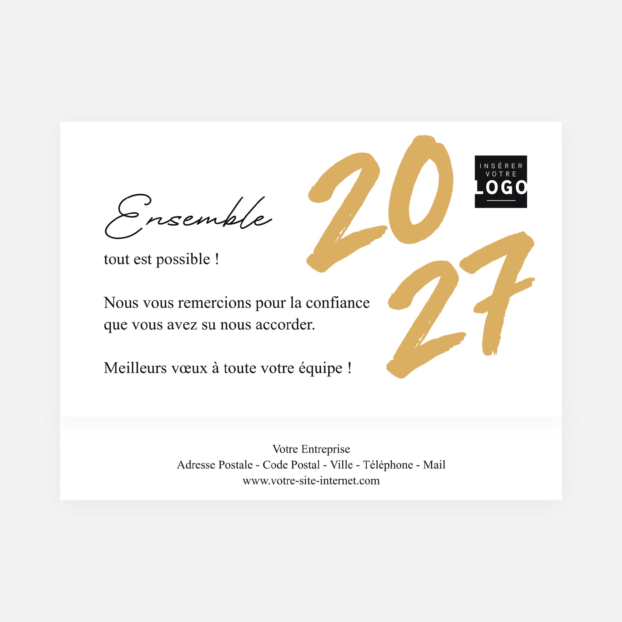 Écriture d’Or | Vœux professionnels • Boite chocolat personnalisée • Chocolats Maxim's photo N° 4
