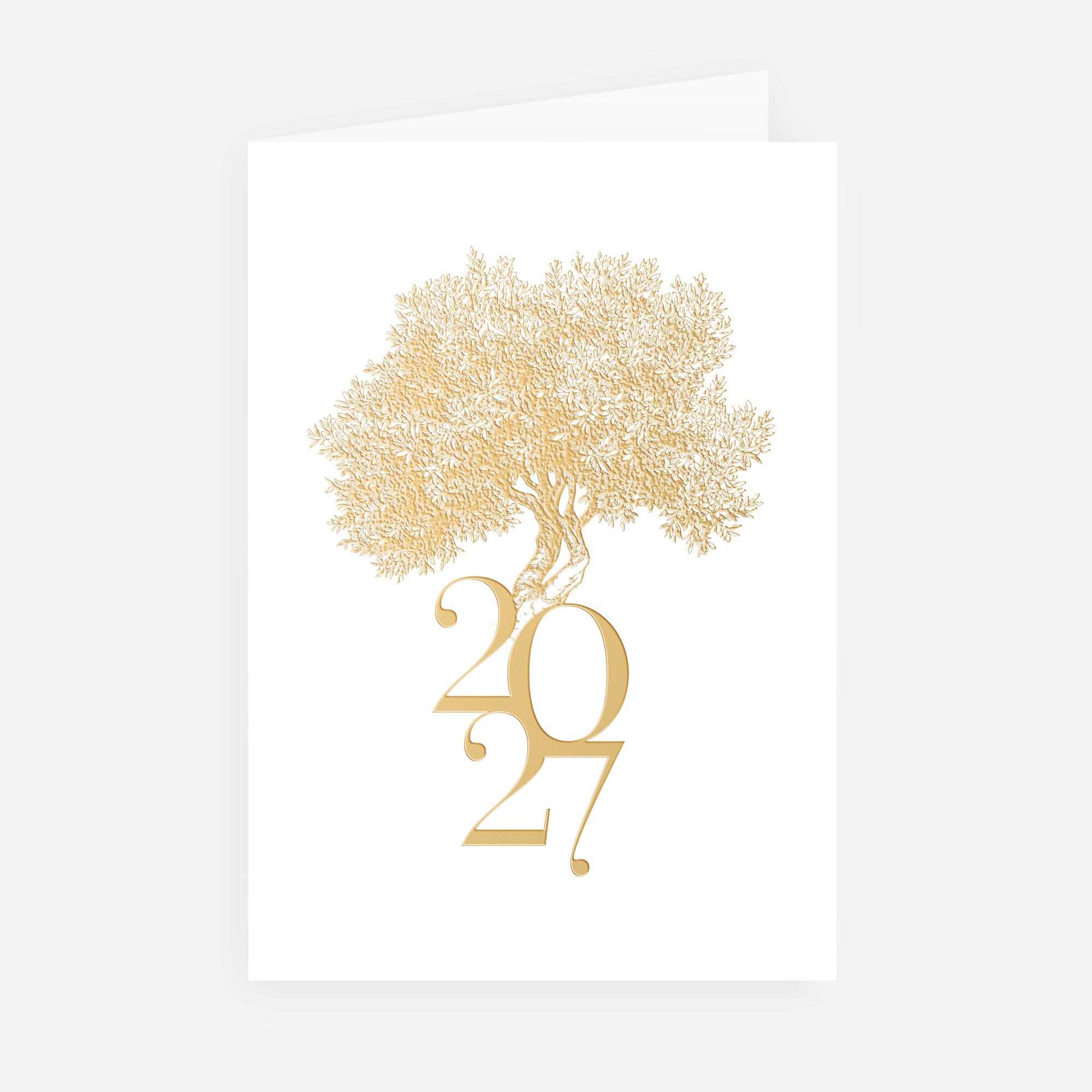 Arbre Précieux | Vœux professionnels • Carte de voeux • Double volet portrait photo N° 1