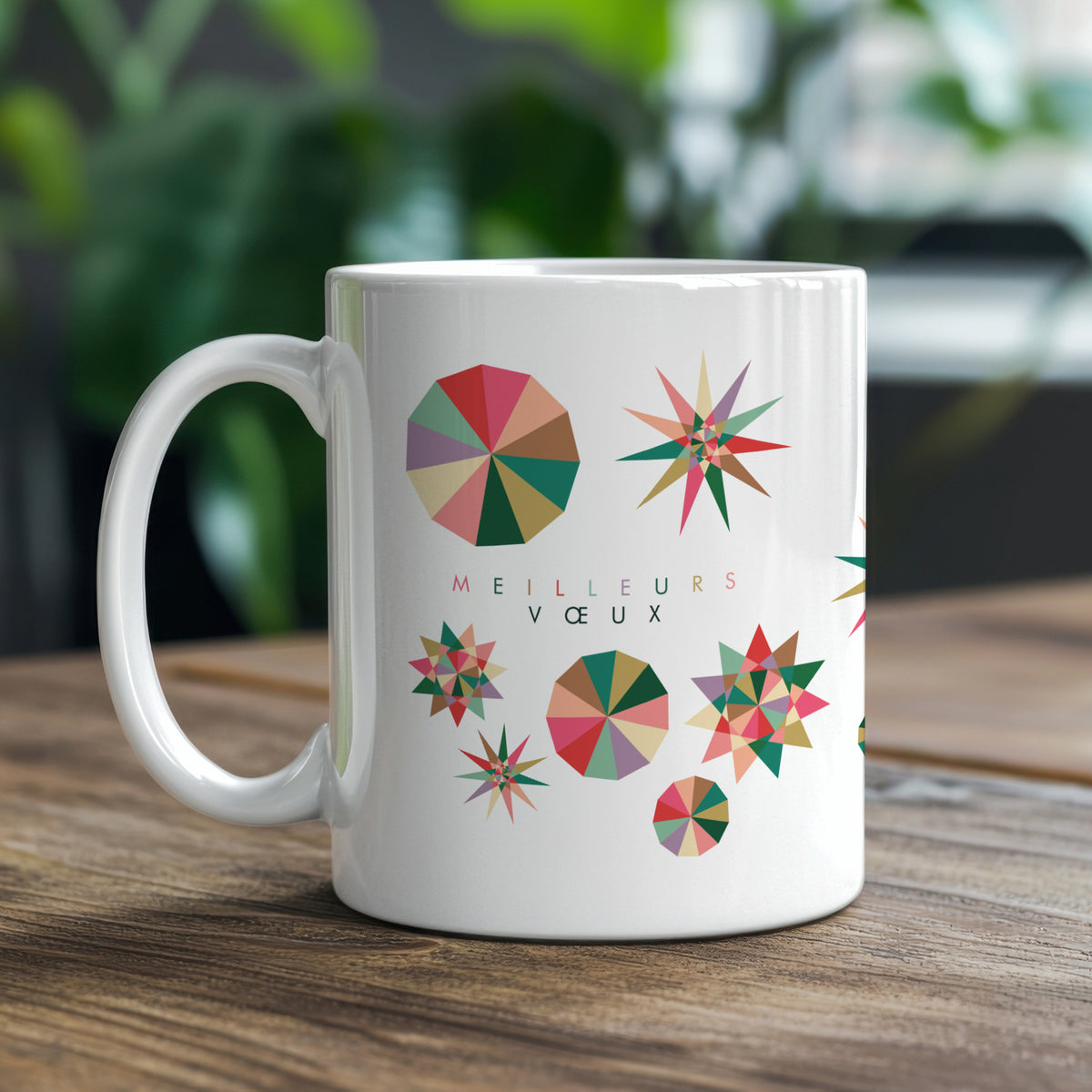 Étoile lumineuse | Cadeau entreprise • Mug • Blanc photo N° 1