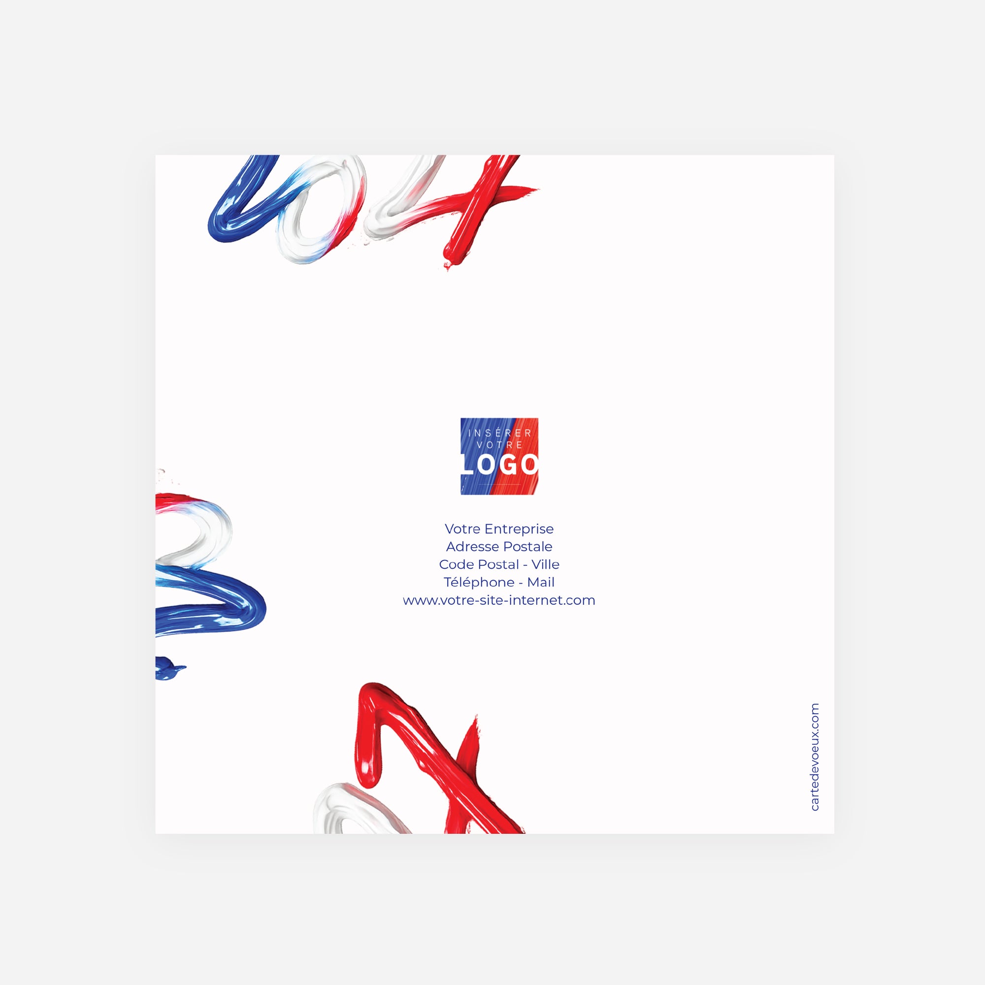 Cœur de Commune | Vœux professionnels • Carte de voeux • Carré double photo N° 3
