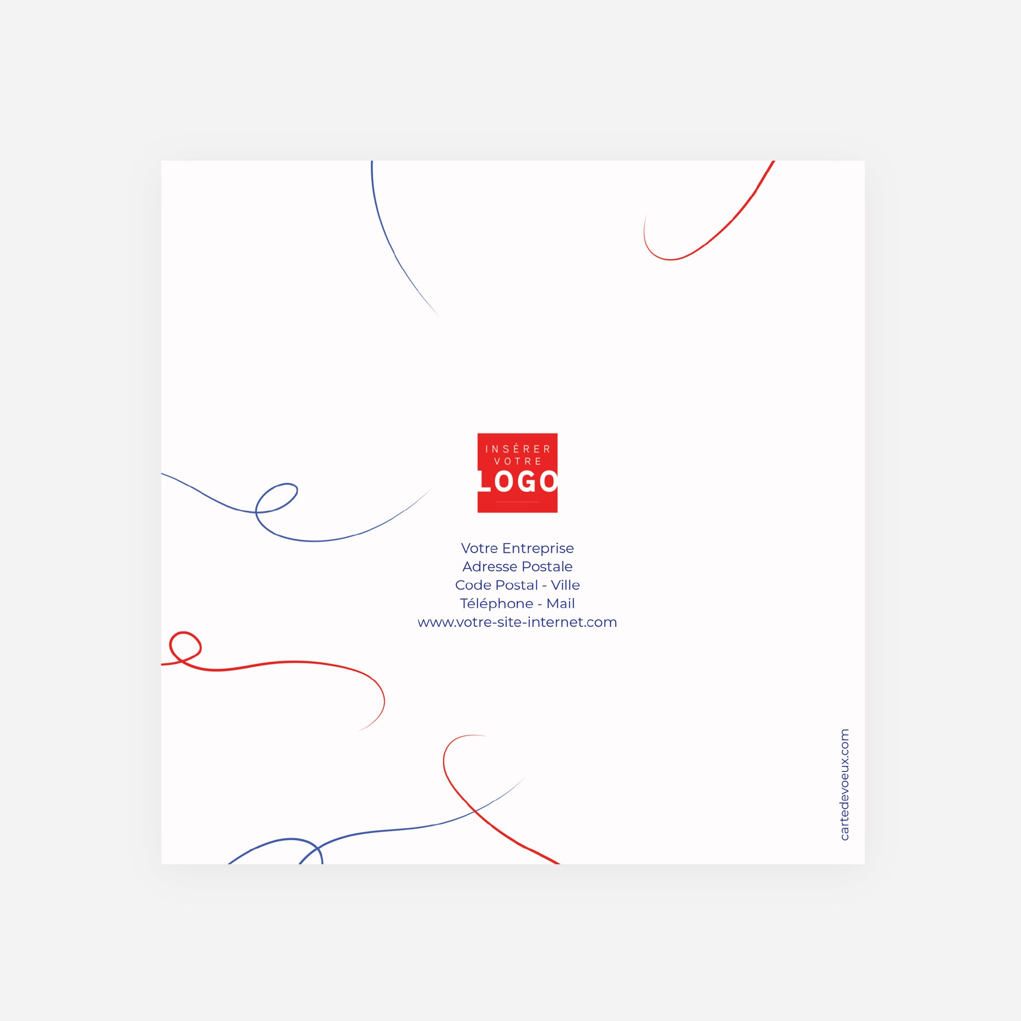 Lien de Territoire | Vœux professionnels • Carte de voeux • Carré double photo N° 3