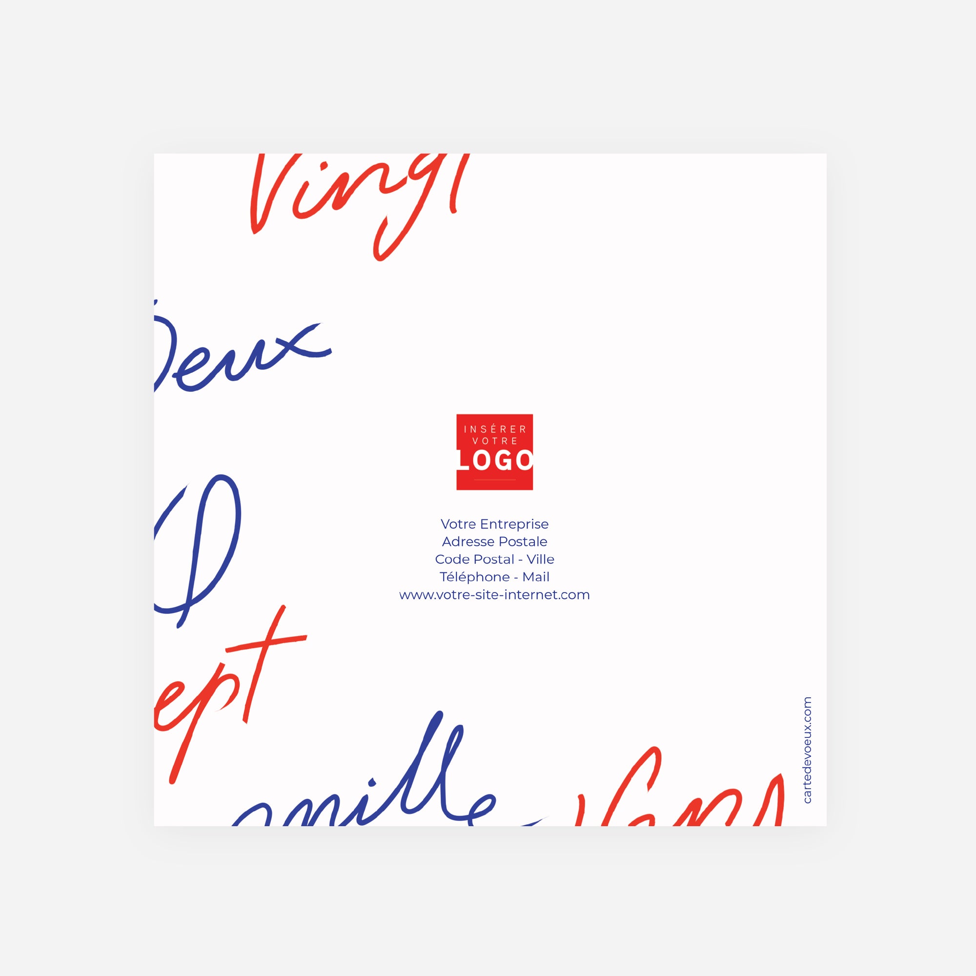Harmonie Publique | Vœux professionnels • Carte de voeux • Carré double photo N° 3