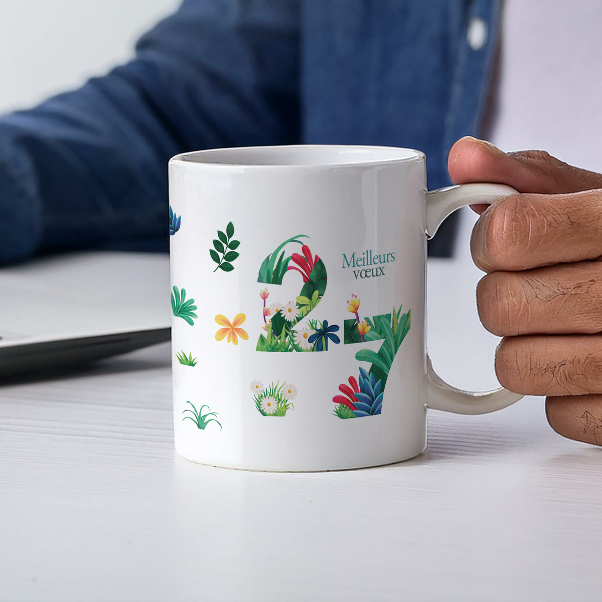 Horizon Verdoyant | Cadeau entreprise • Mug • Blanc photo N° 2