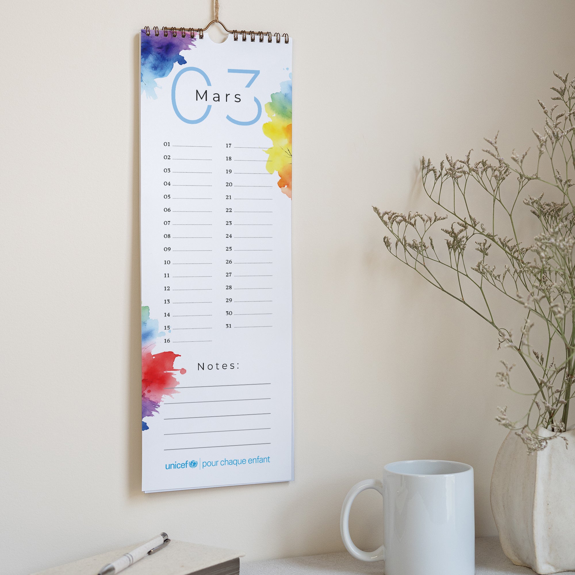 Arbre d’Harmonie | Vœux professionnels • Calendrier professionnel • 14,8 x 42 cm photo N° 2