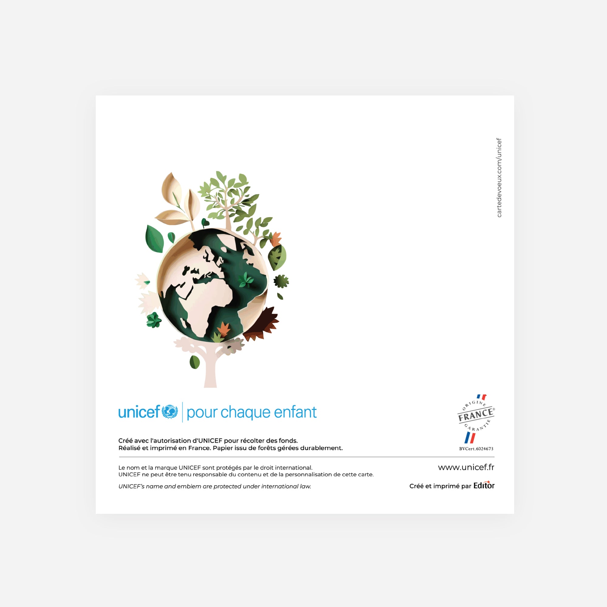 Terre de Liens | Vœux professionnels • Carte de voeux • Carré double photo N° 3