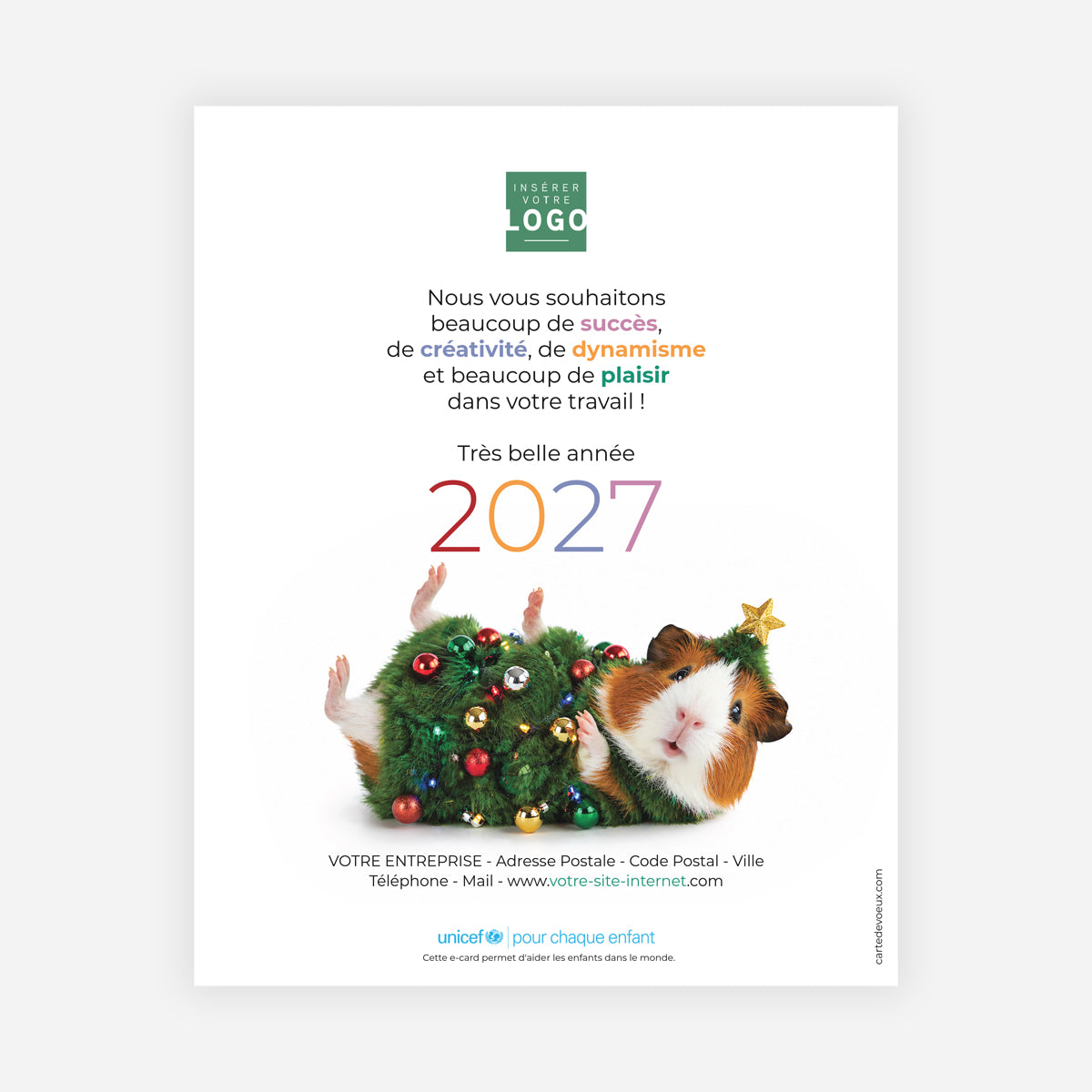 Mascotte de Fête | Vœux professionnels • Carte virtuelle • eCard Image photo N° 1