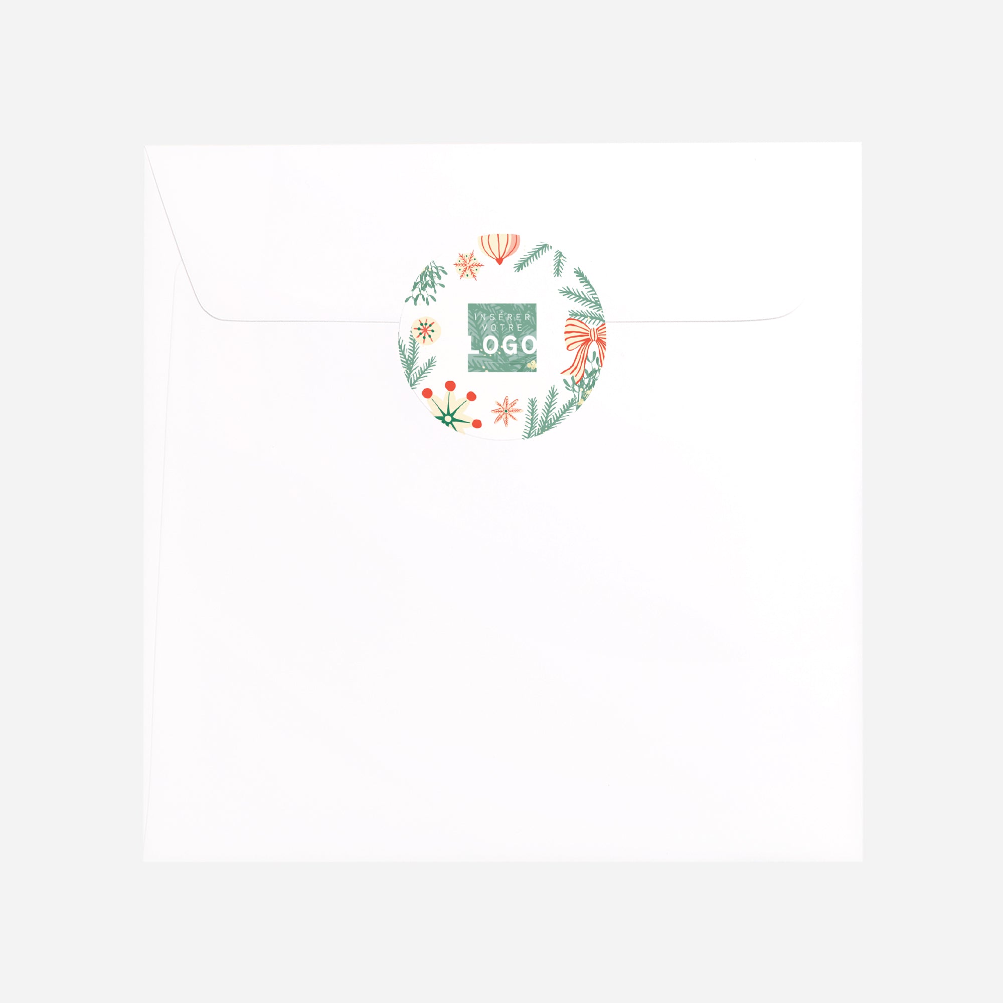 Noël Enchanté | Vœux professionnels • Sticker • Rond photo N° 3