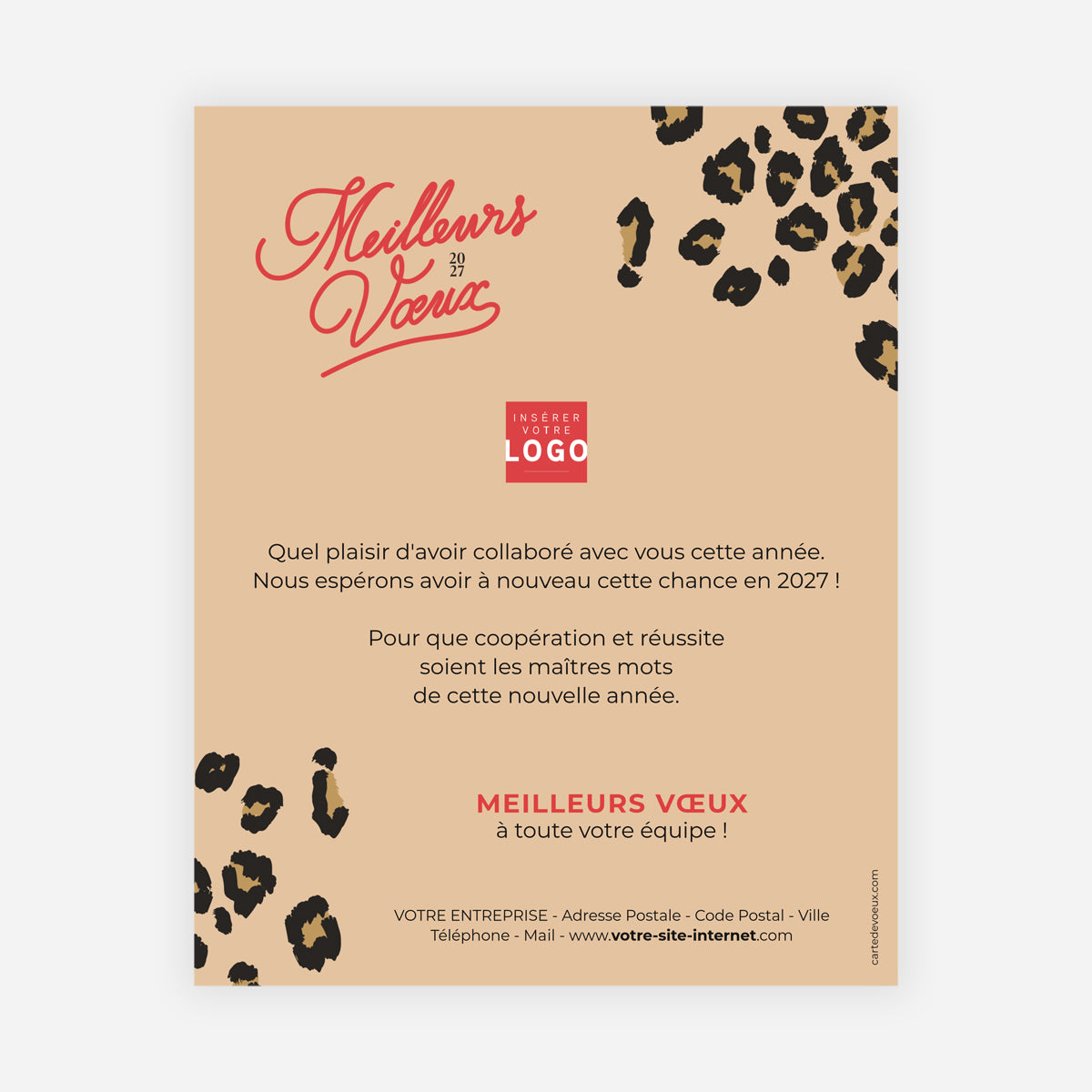 Jungle chic | Vœux professionnels • Carte virtuelle • eCard Image photo N° 1