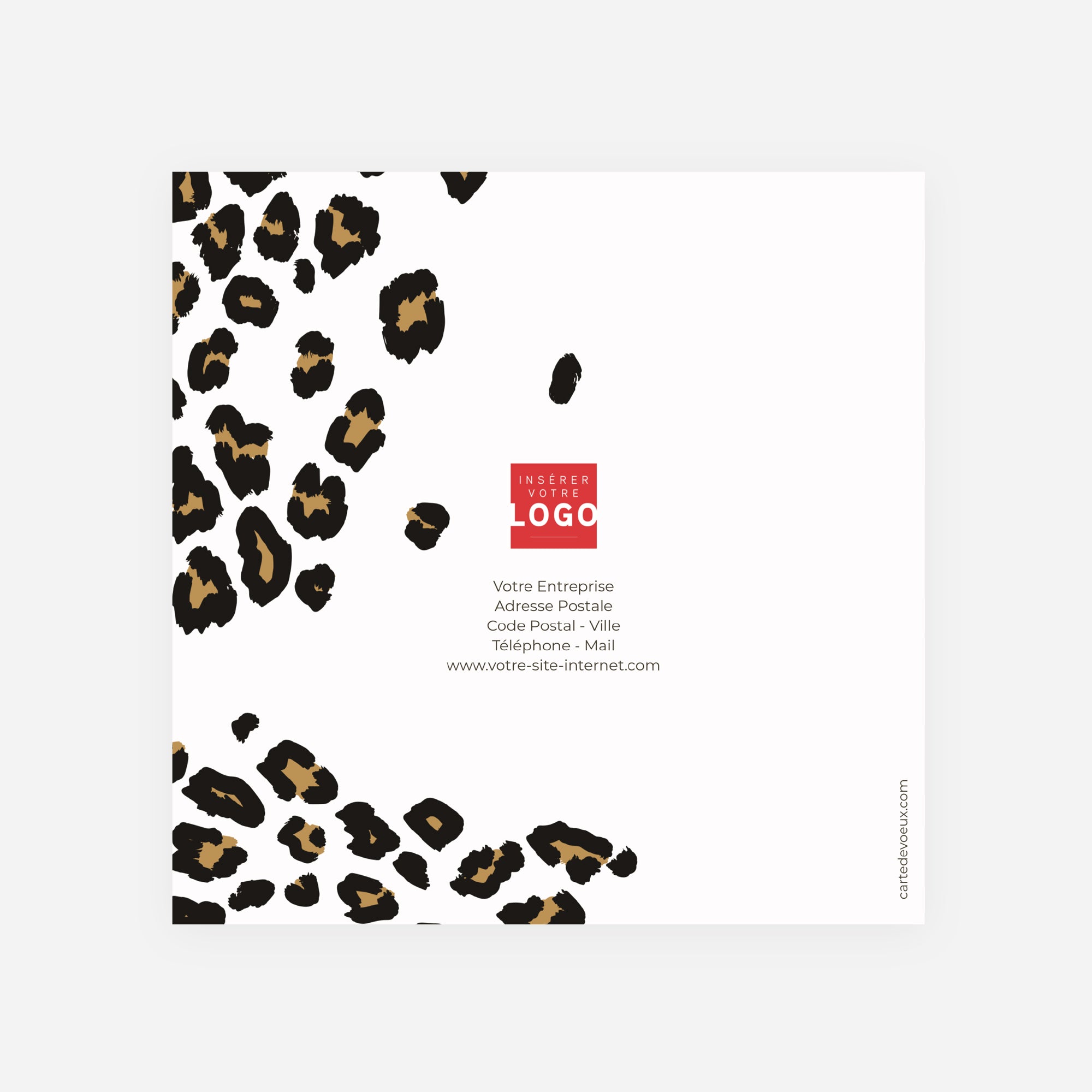 Jungle chic | Vœux professionnels • Carte de voeux • Carré double photo N° 3