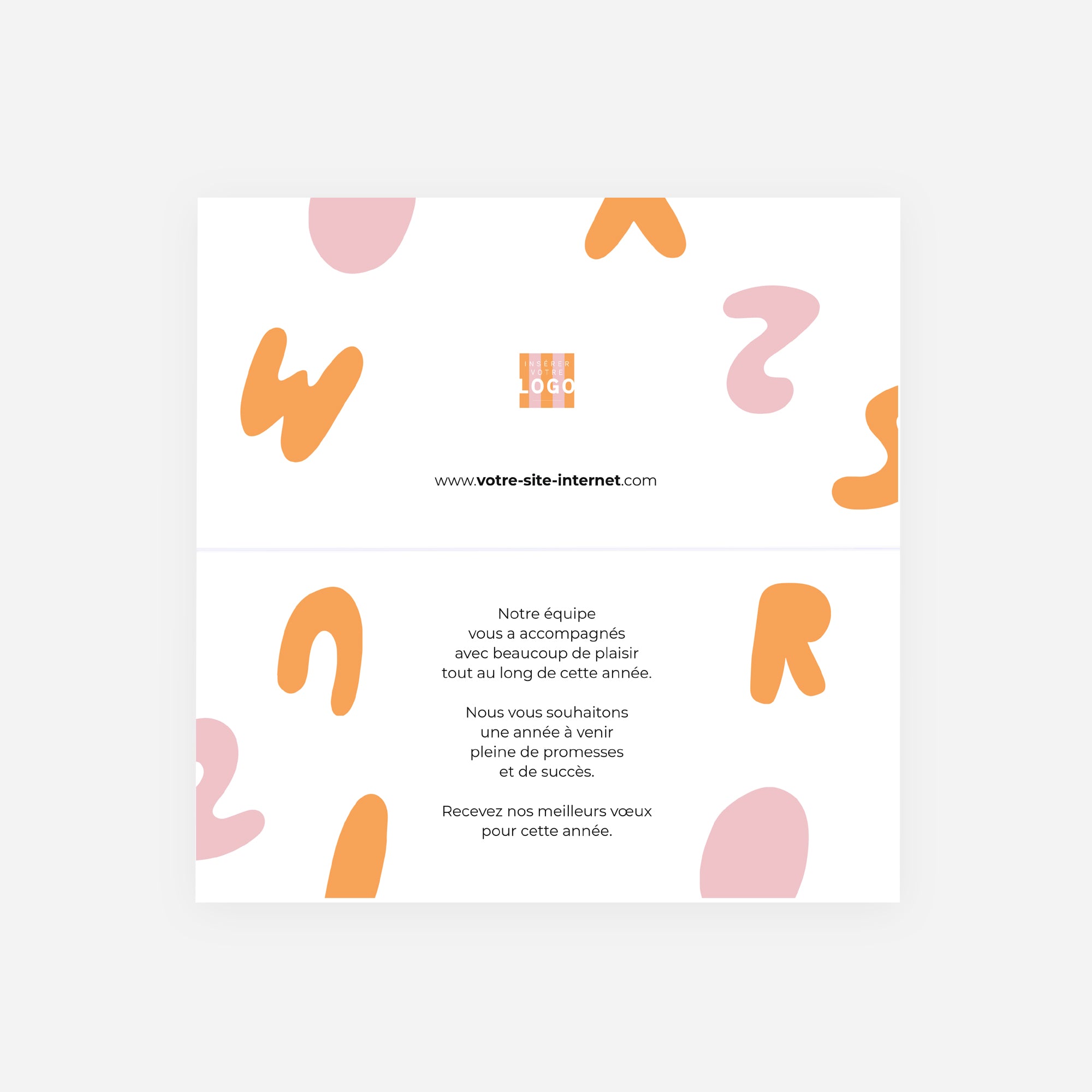 Vœux vitaminés | Vœux professionnels • Carte de voeux • Rectangle double photo N° 2