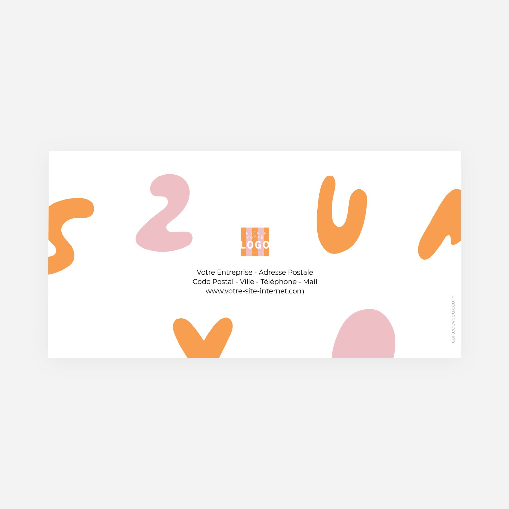Vœux vitaminés | Vœux professionnels • Carte de voeux • Rectangle double photo N° 3