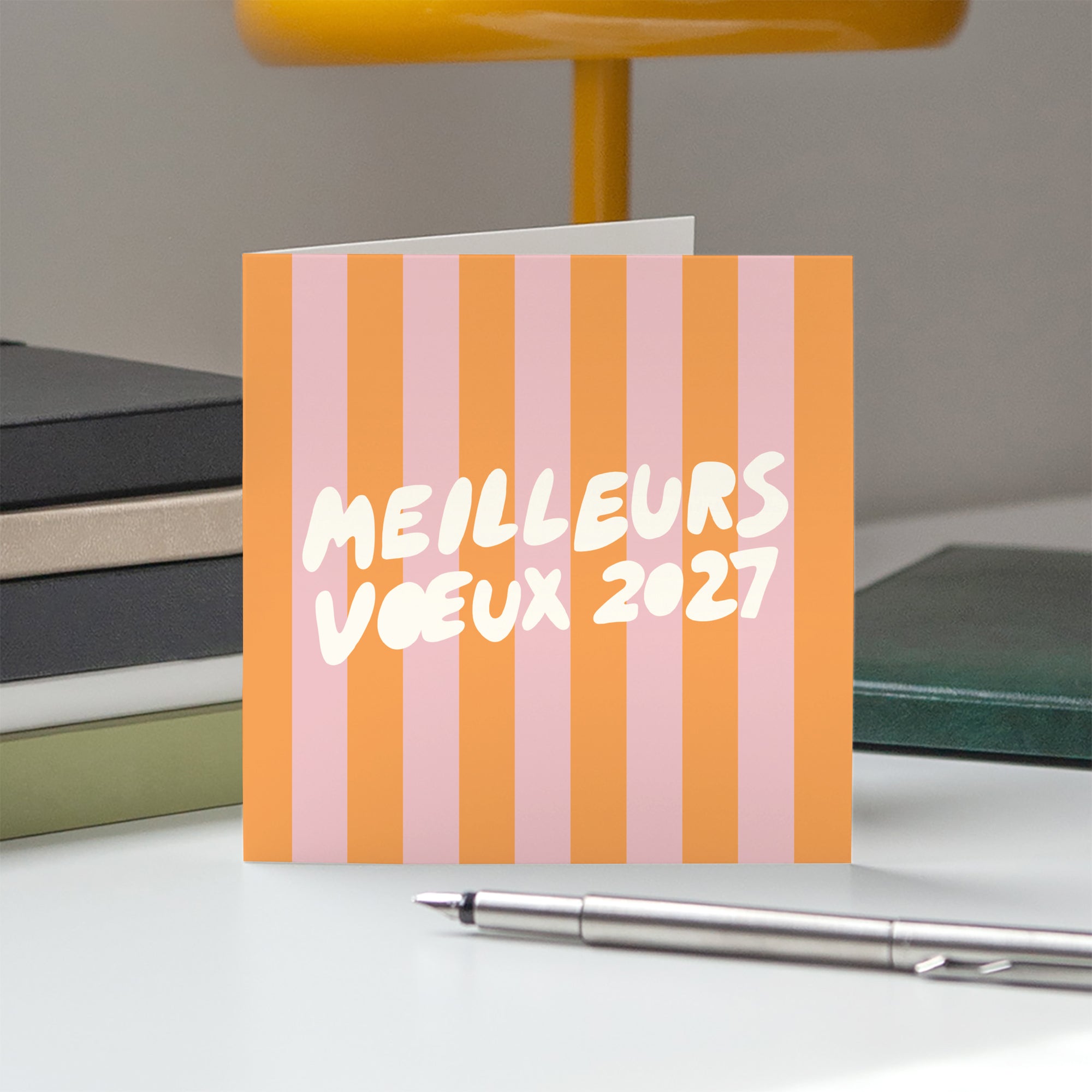 Vœux vitaminés | Vœux professionnels • Carte de voeux • Carré double photo N° 5