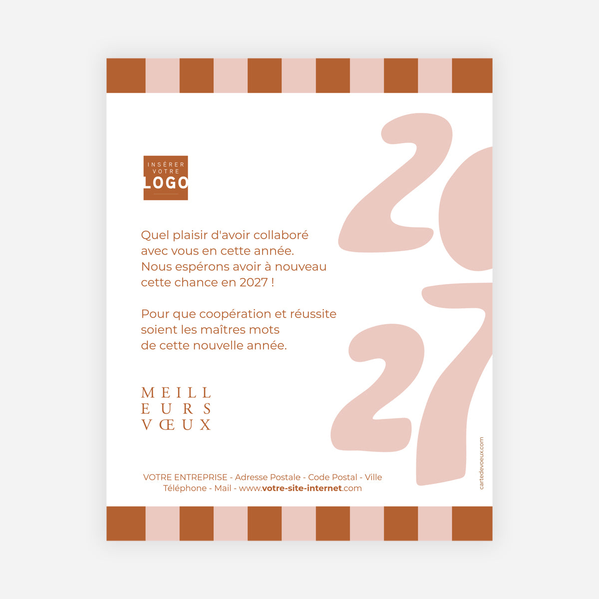 Verticale Festive | Vœux professionnels • Carte virtuelle • eCard Image photo N° 1