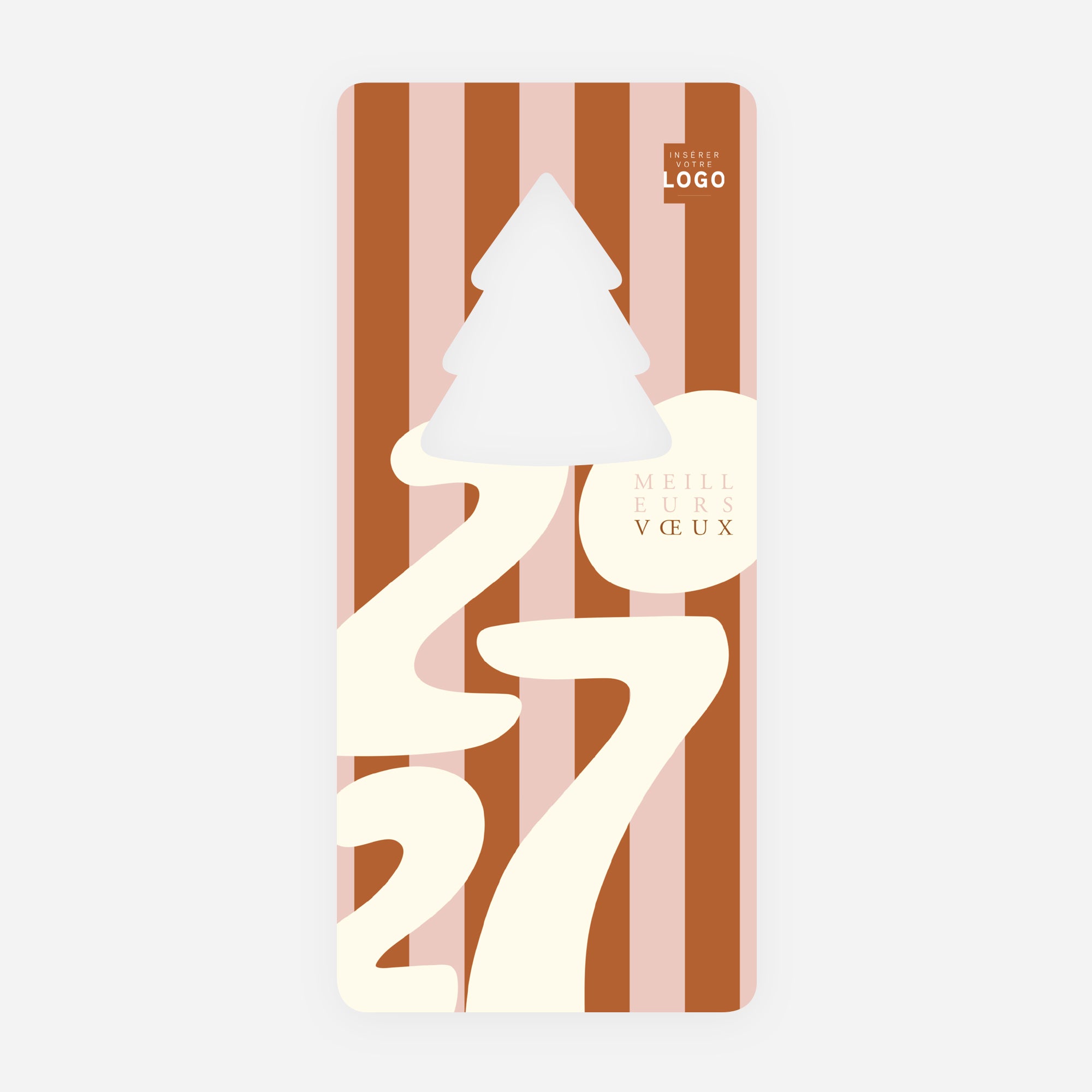 Verticale Festive | Vœux professionnels • Carte de voeux • Vertical sapin photo N° 1
