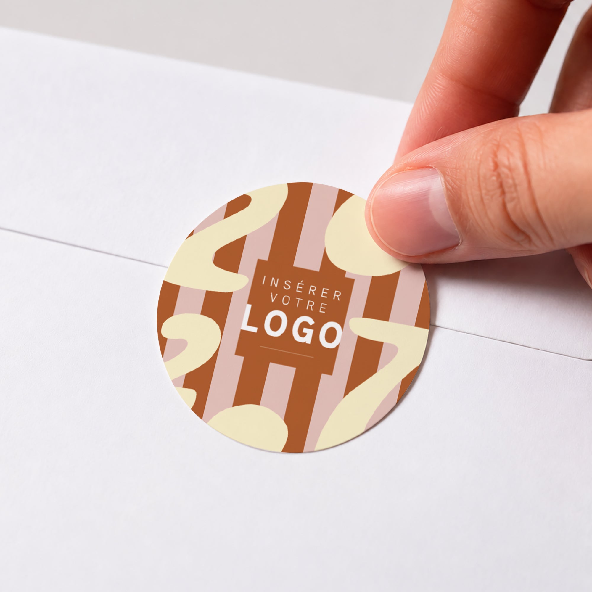 Verticale Festive | Vœux professionnels • Sticker • Rond photo N° 1