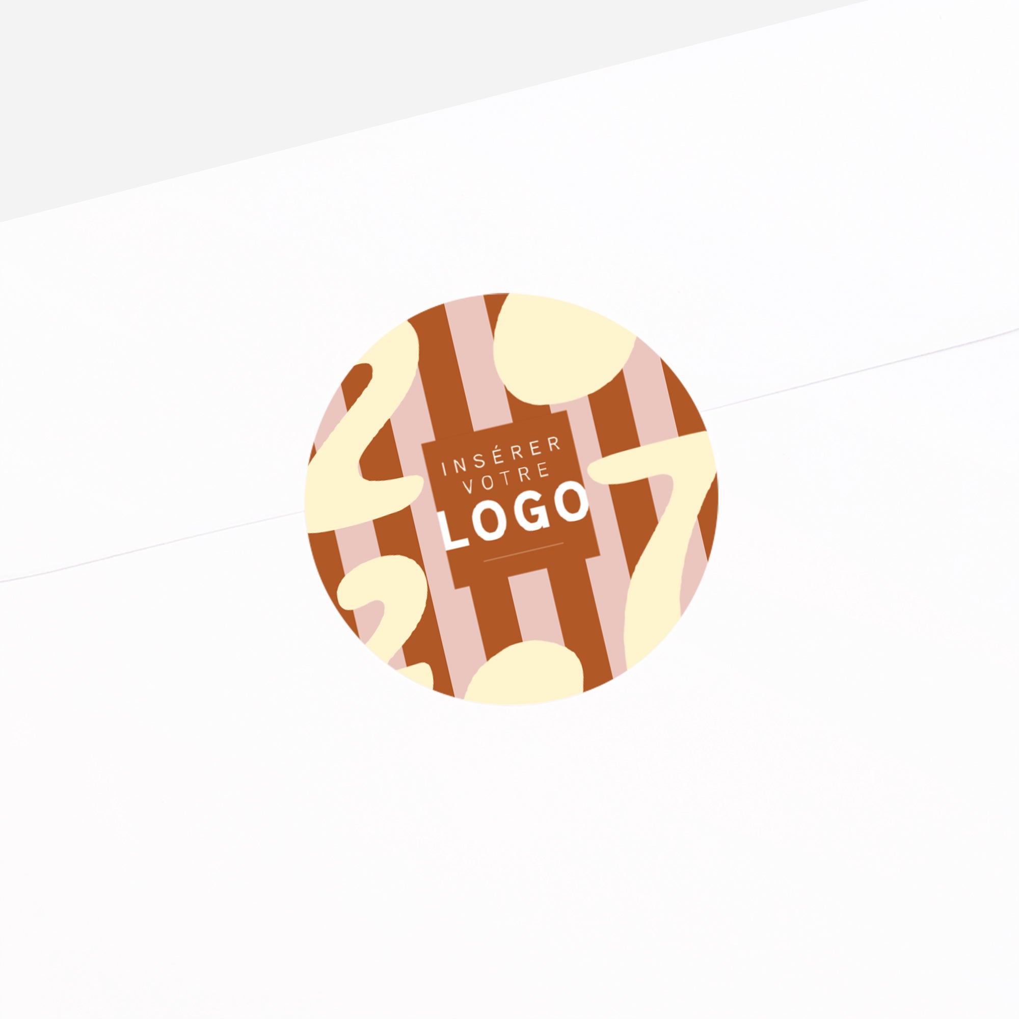 Verticale Festive | Vœux professionnels • Sticker • Rond photo N° 2