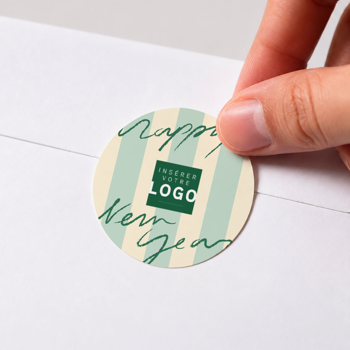 Geste doux | Vœux professionnels • Sticker • Rond photo N° 1