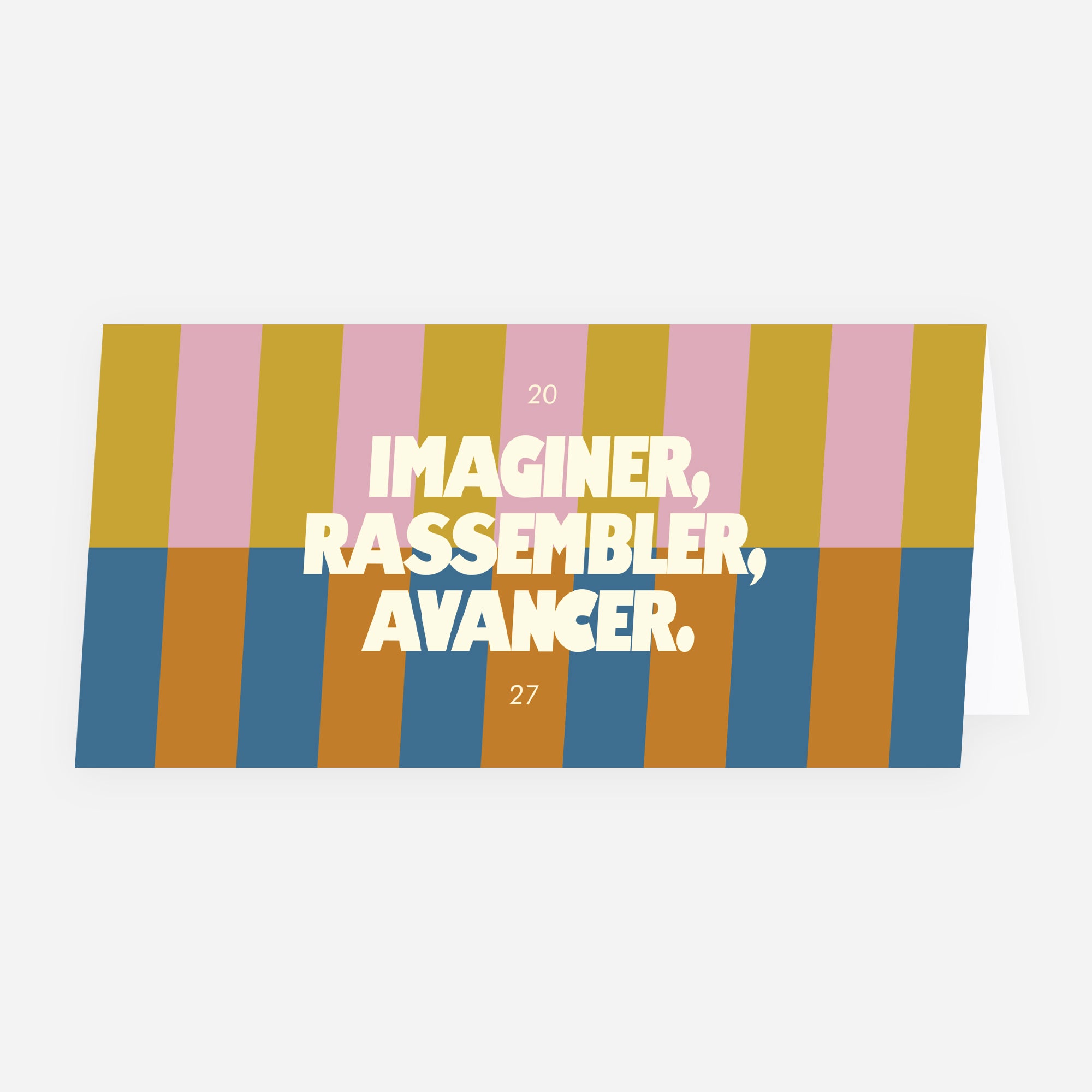 Imaginer, rassembler, avancer | Vœux professionnels • Carte de voeux • Rectangle double photo N° 1