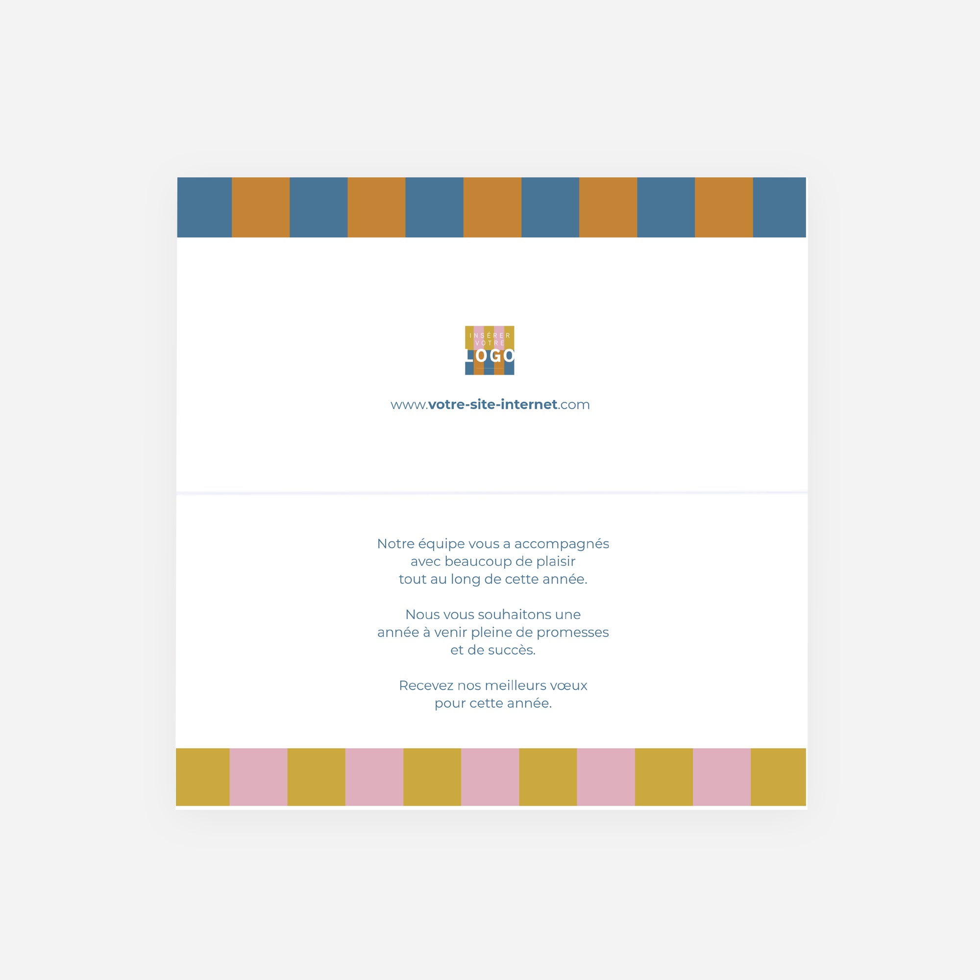 Imaginer, rassembler, avancer | Vœux professionnels • Carte de voeux • Rectangle double photo N° 2
