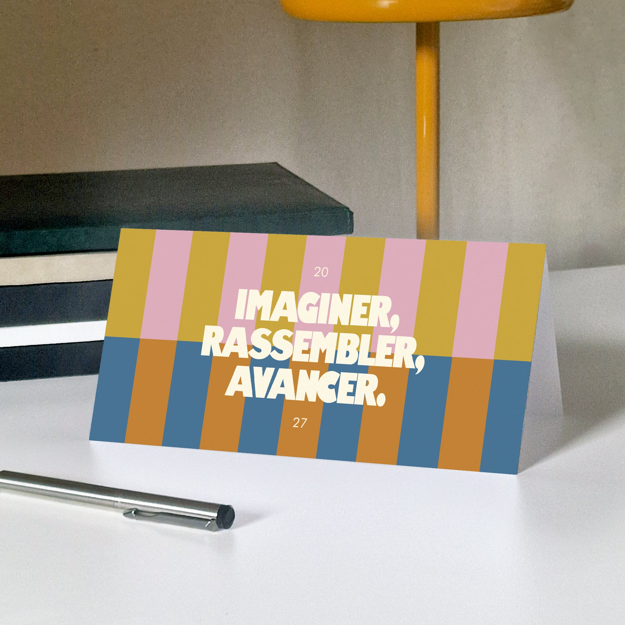Imaginer, rassembler, avancer | Vœux professionnels • Carte de voeux • Rectangle double photo N° 5