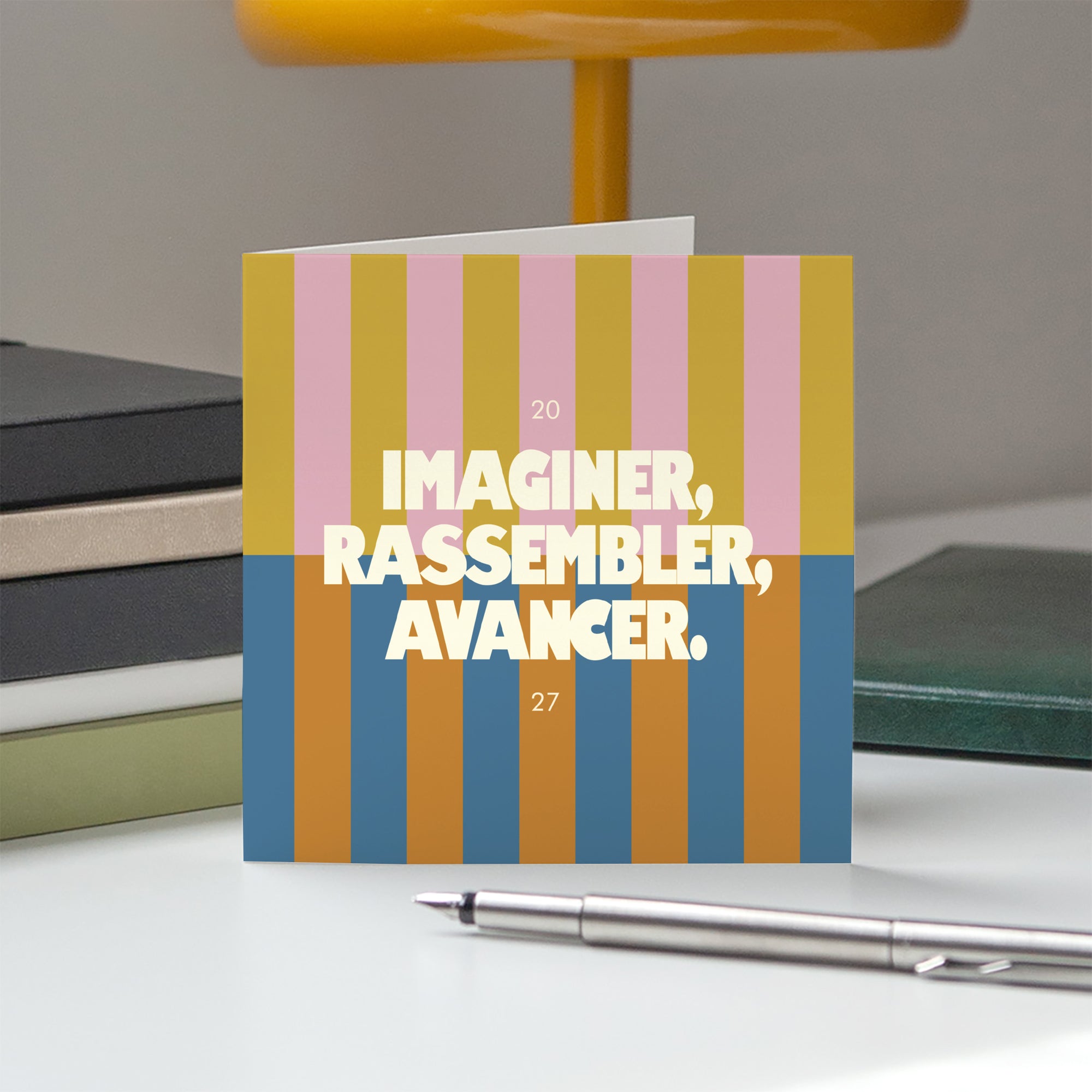 Imaginer, rassembler, avancer | Vœux professionnels • Carte de voeux • Carré double photo N° 5