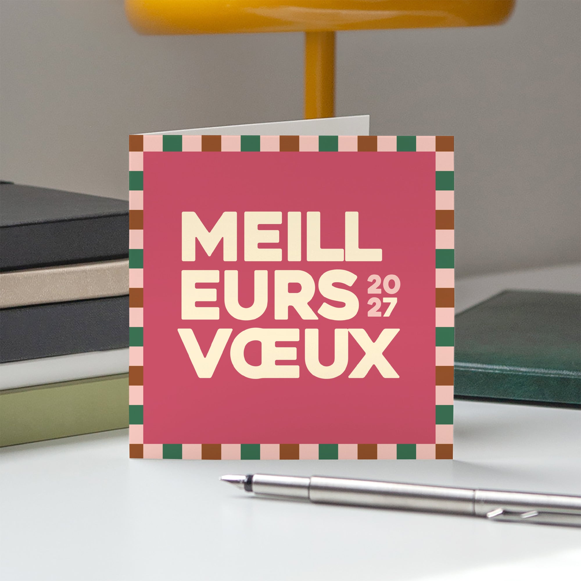 Cadre festif | Vœux professionnels • Carte de voeux • Carré double photo N° 5