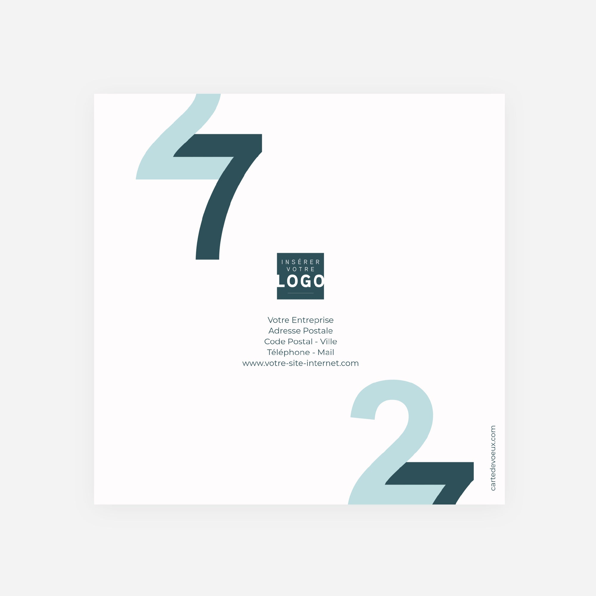 Un même horizon | Vœux professionnels • Carte de voeux • Carré double photo N° 3