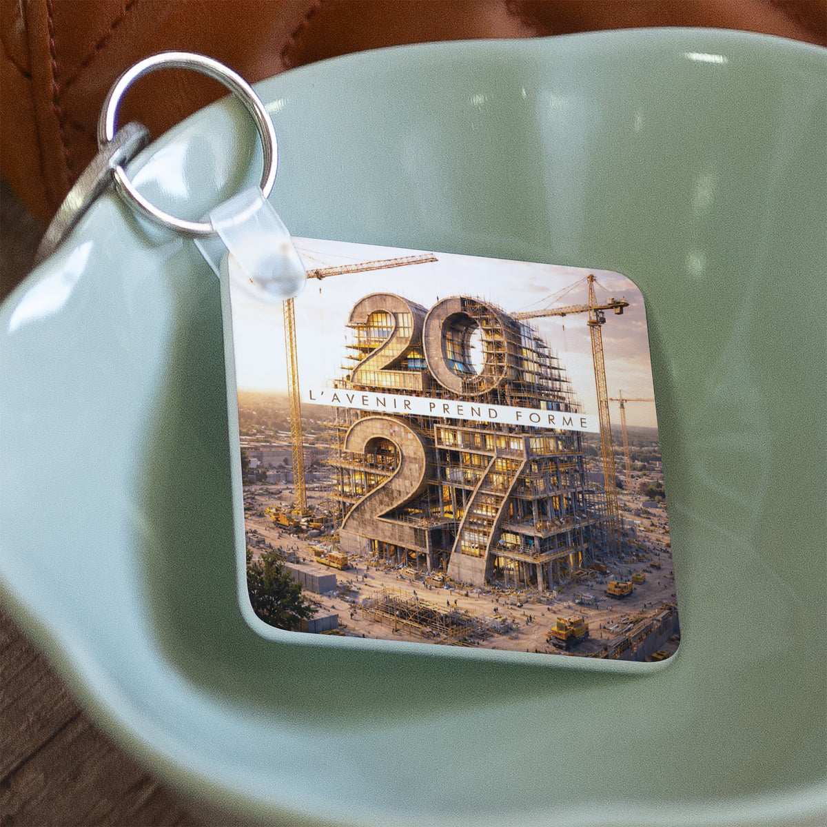 L'Avenir prend forme | Cadeau entreprise • Porte-clés • Carré photo N° 2