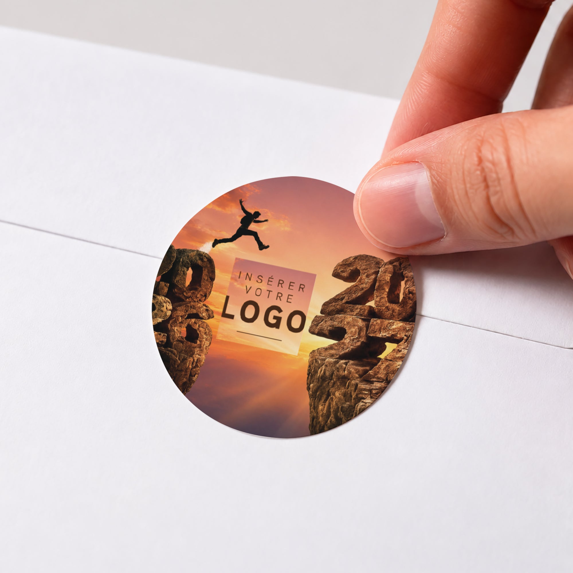 Vers de Nouveaux Horizons | Vœux professionnels • Sticker • Rond photo N° 1