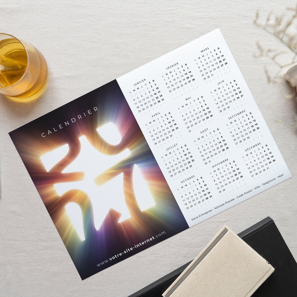 Horizon Lumineux | Vœux professionnels • Calendrier professionnel • Monopage paysage photo N° 1