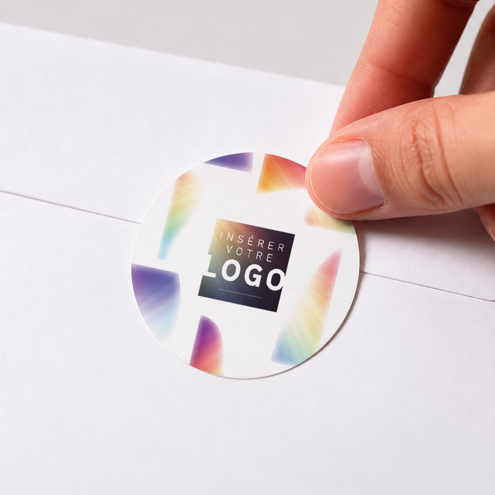 Horizon Lumineux | Vœux professionnels • Sticker • Rond photo N° 1