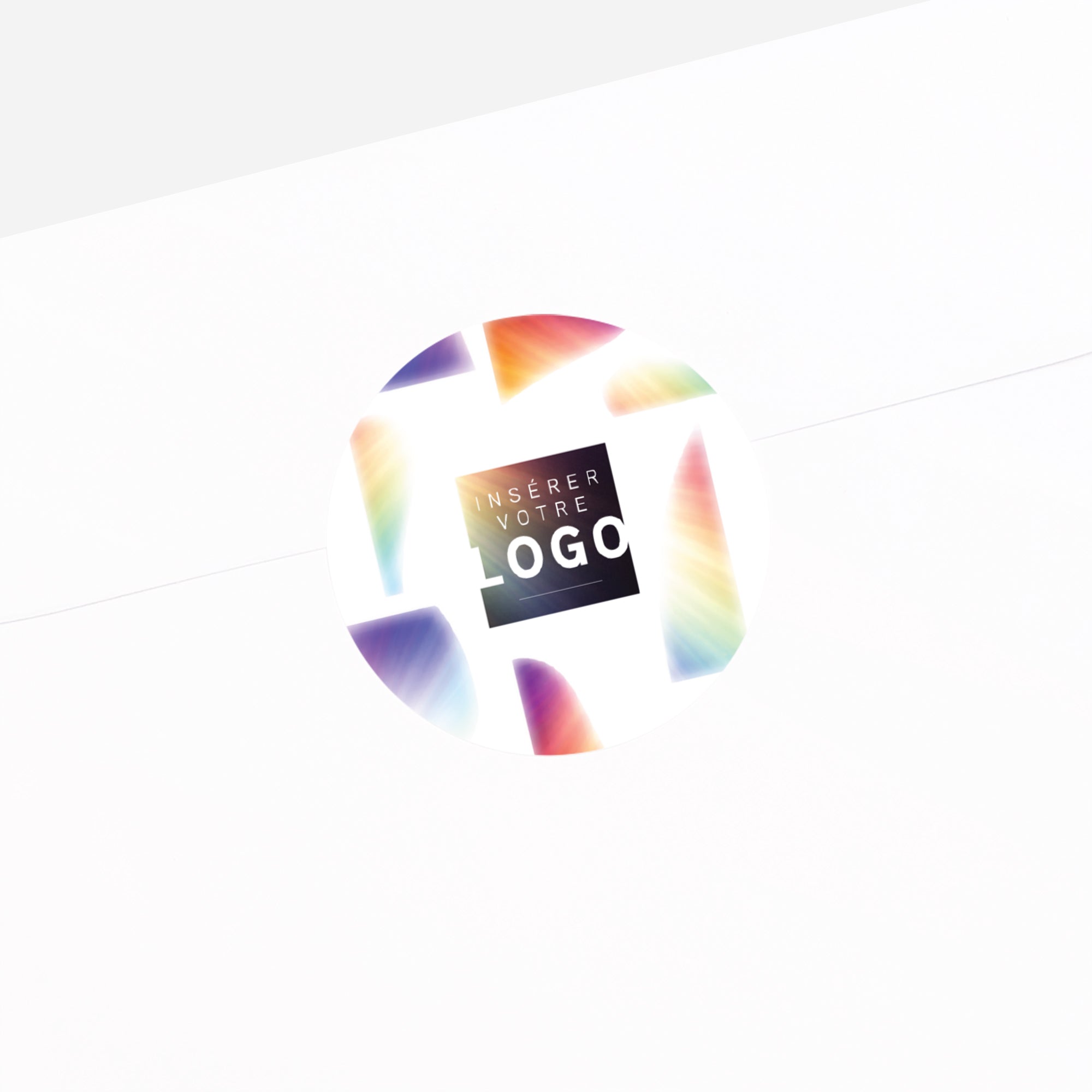 Horizon Lumineux | Vœux professionnels • Sticker • Rond photo N° 2