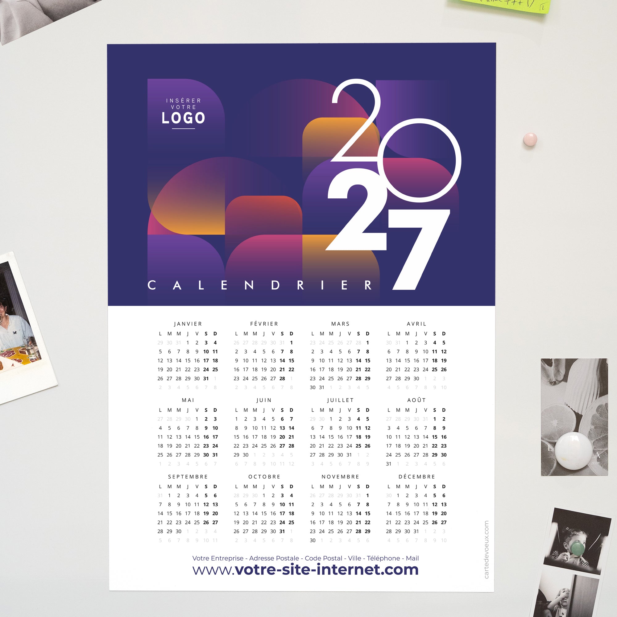 Horizon Graphique | Vœux professionnels • Calendrier professionnel • A3 photo N° 1