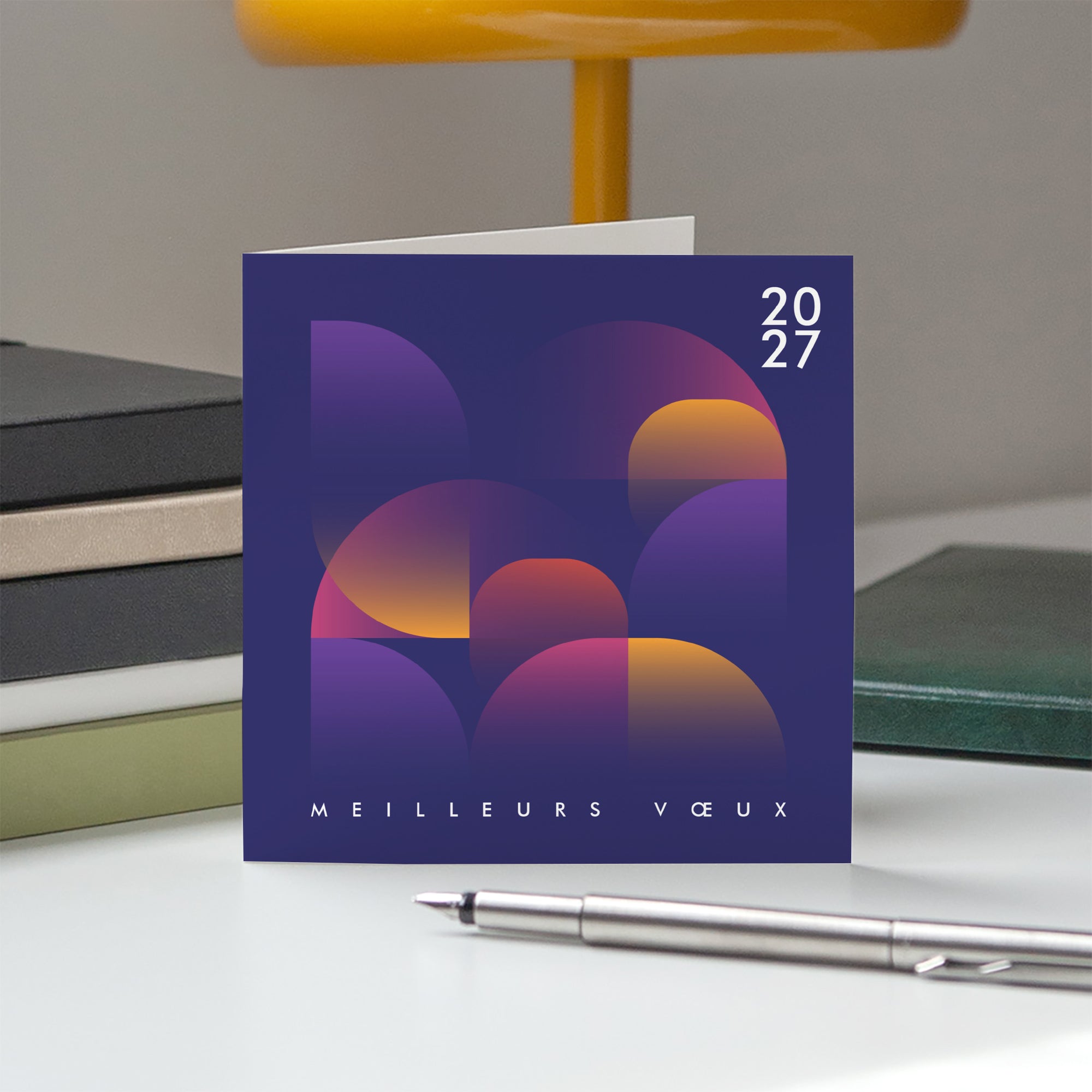 Horizon Graphique | Vœux professionnels • Carte de voeux • Carré double photo N° 5
