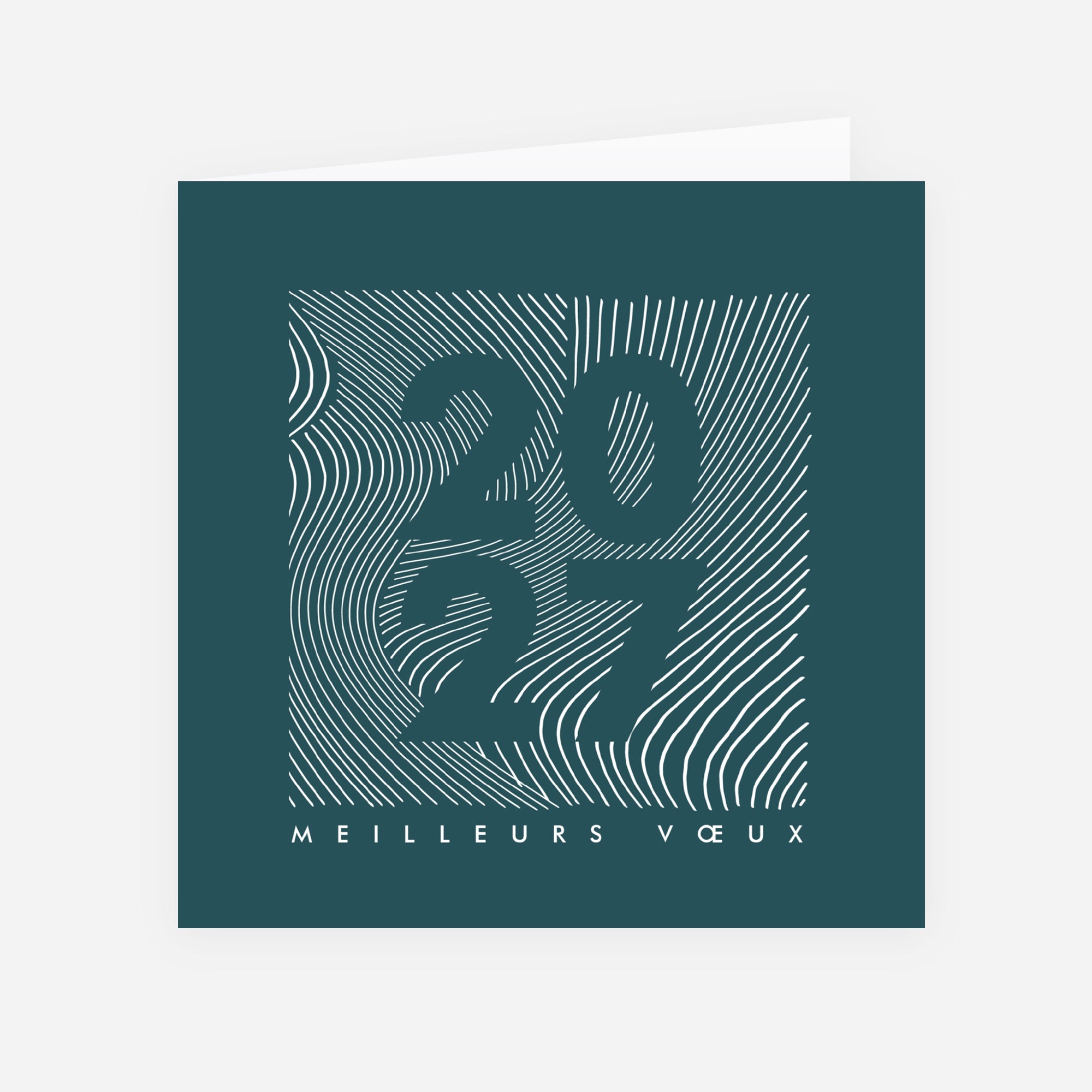 Vibration Graphique | Vœux professionnels • Carte de voeux • Carré double photo N° 1