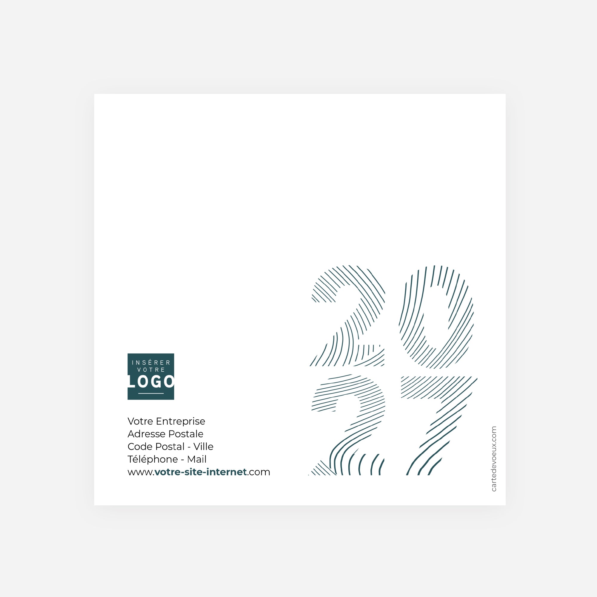 Vibration Graphique | Vœux professionnels • Carte de voeux • Carré double photo N° 3