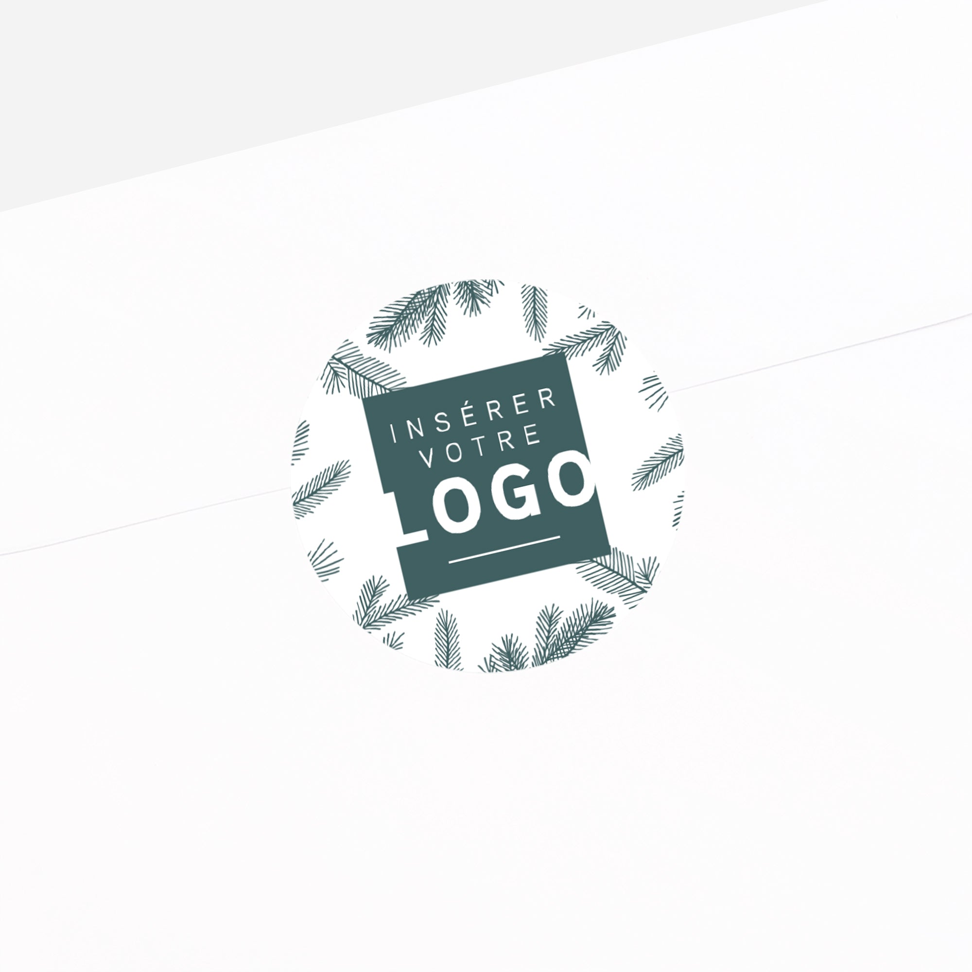 Écrin Végétal Vert | Vœux professionnels • Sticker • Rond photo N° 2