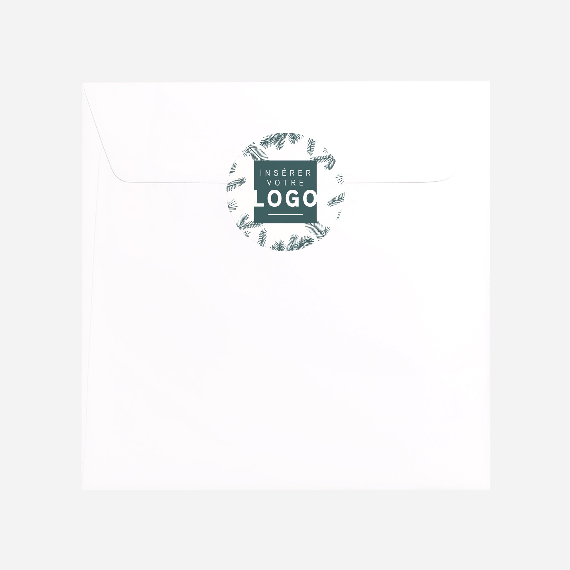 Écrin Végétal Vert | Vœux professionnels • Sticker • Rond photo N° 3