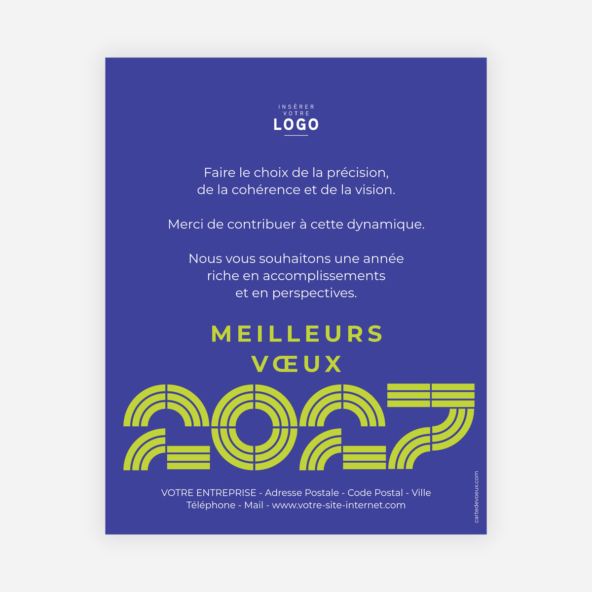 Néon Graphique | Vœux professionnels • Carte virtuelle • eCard Image photo N° 1