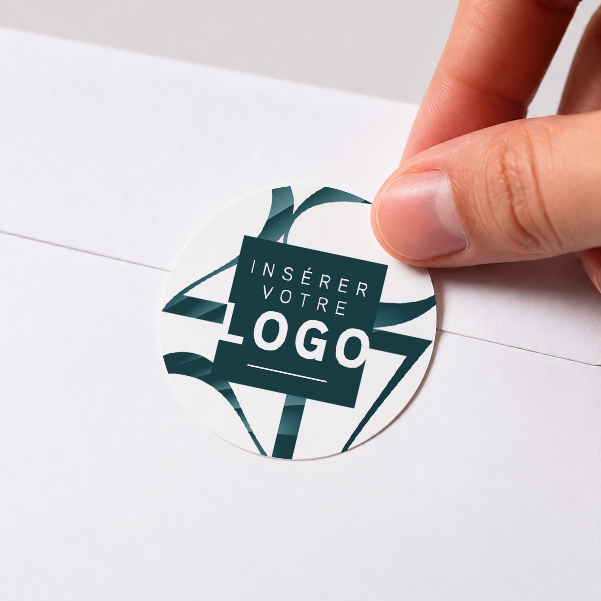 Faisceaux Graphiques | Vœux professionnels • Sticker • Rond photo N° 1
