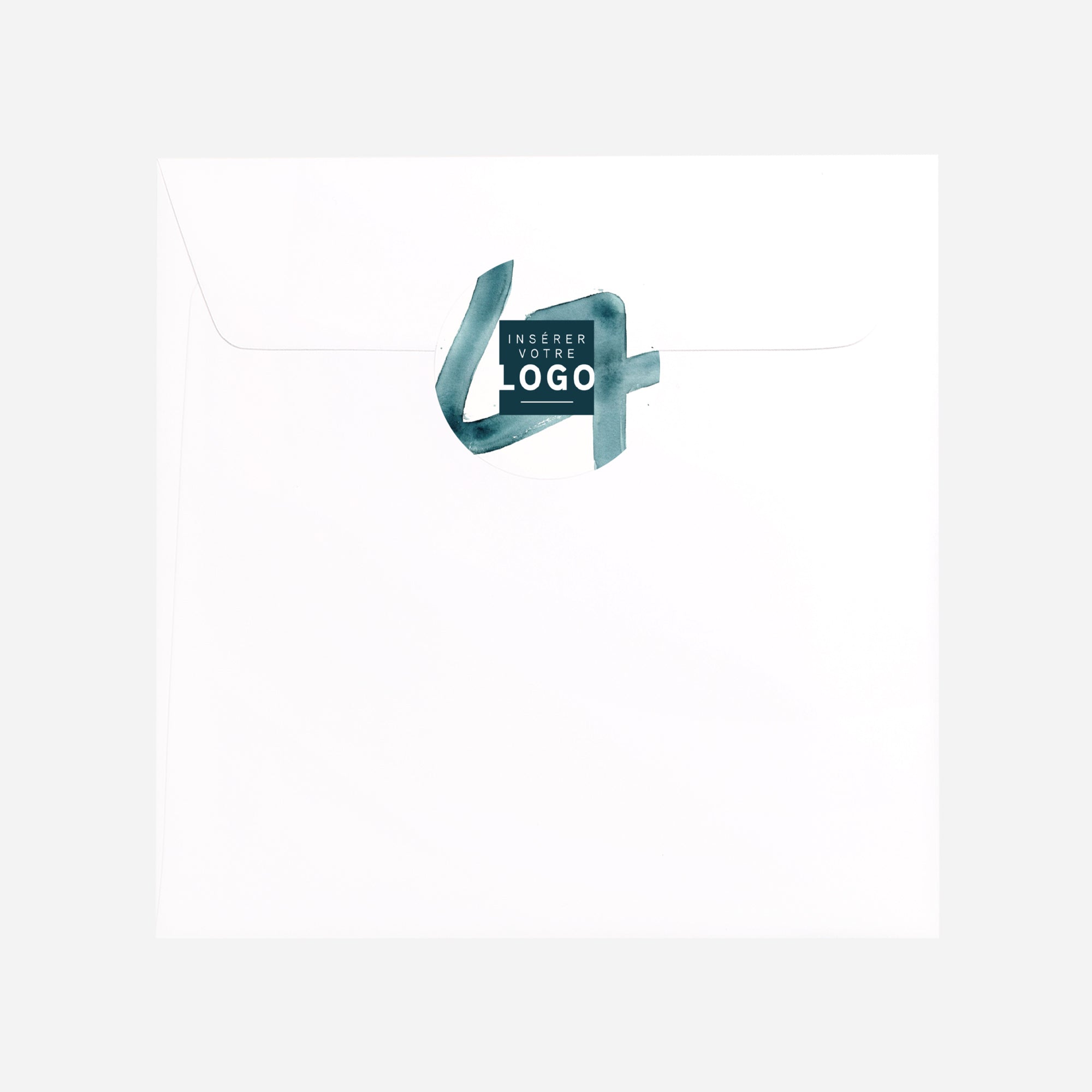 Aquarelle d’Hiver | Vœux professionnels • Sticker • Rond photo N° 3