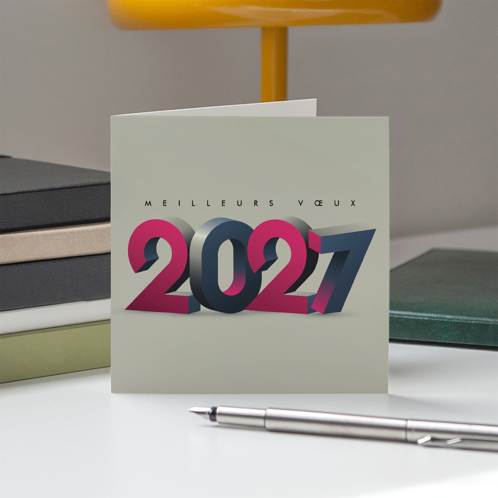 Allure 3D | Vœux professionnels • Carte de voeux • Carré double photo N° 5
