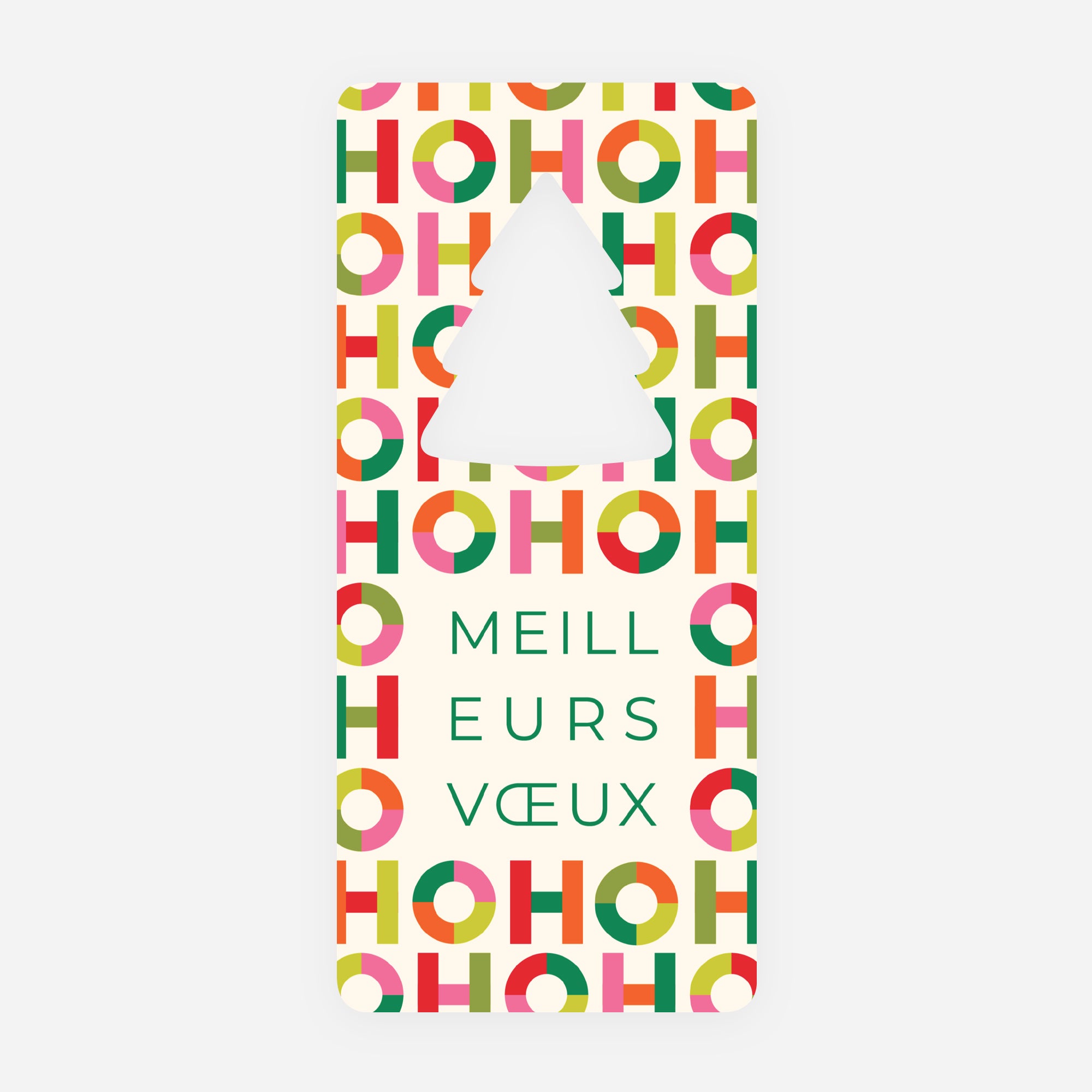 Typo Pop | Vœux professionnels • Carte de voeux • Sapin découpé photo N° 1